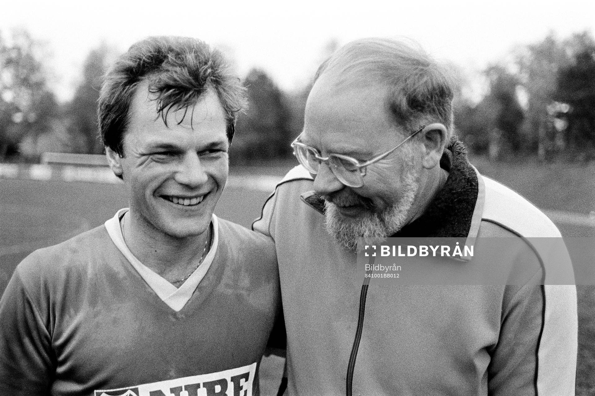 Nils-Olof Petersson och Kaj Gummesson, tränare i Markaryd