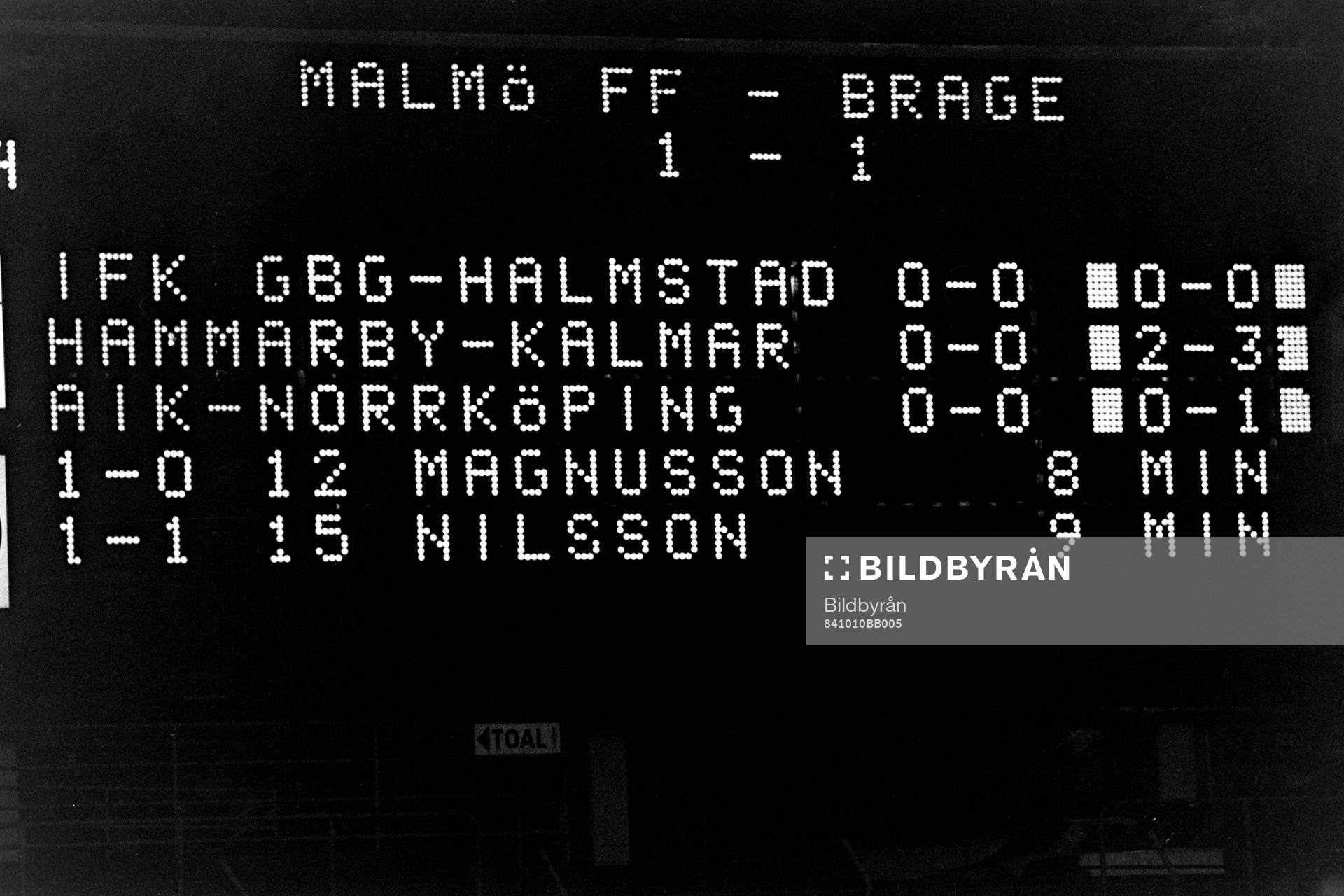 Fotboll, Allsvenskan, SM, Kvartsfinal, Malmö FF - Brage,