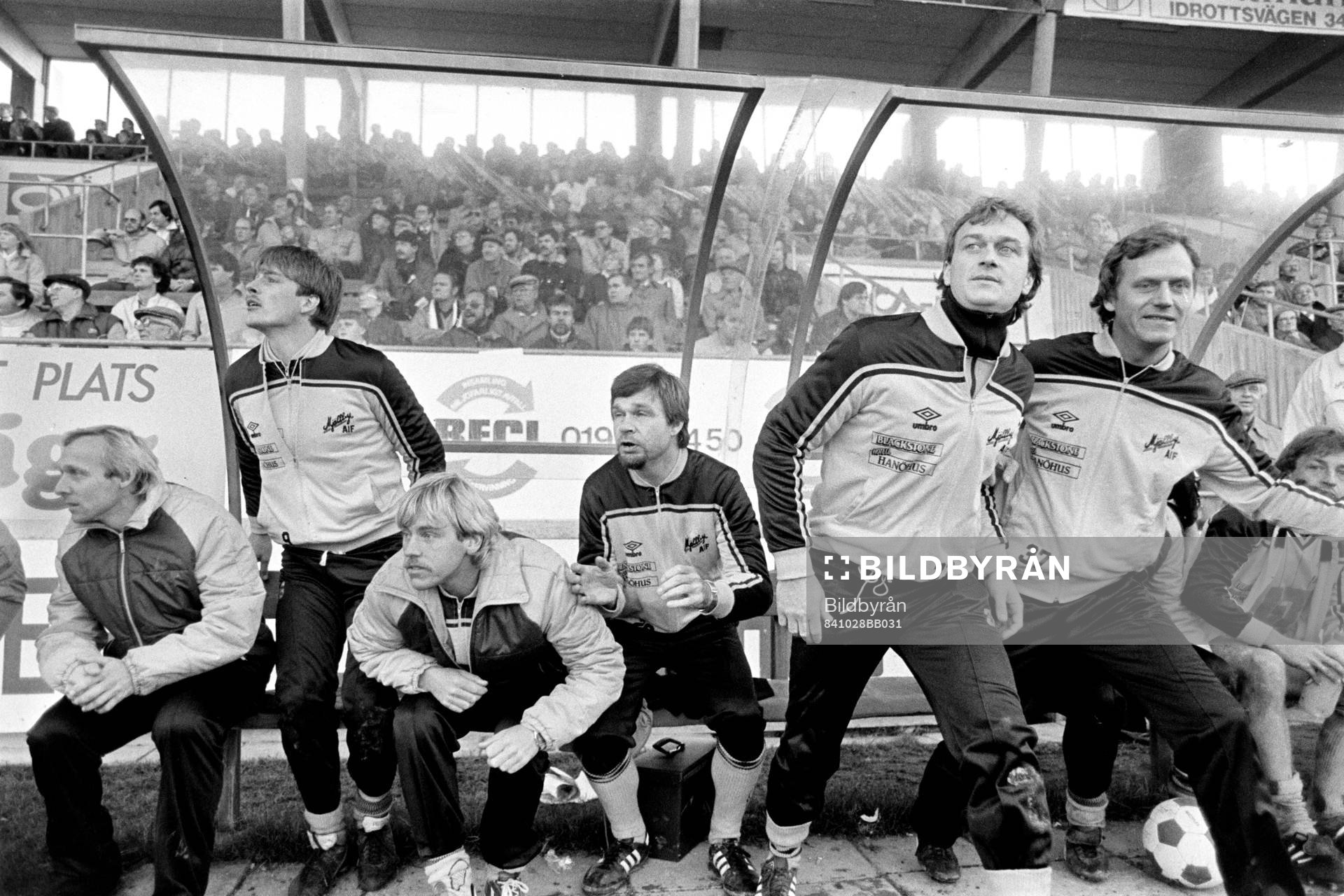 Göran Edvinsson. tränare och Åke Doverlind jublar