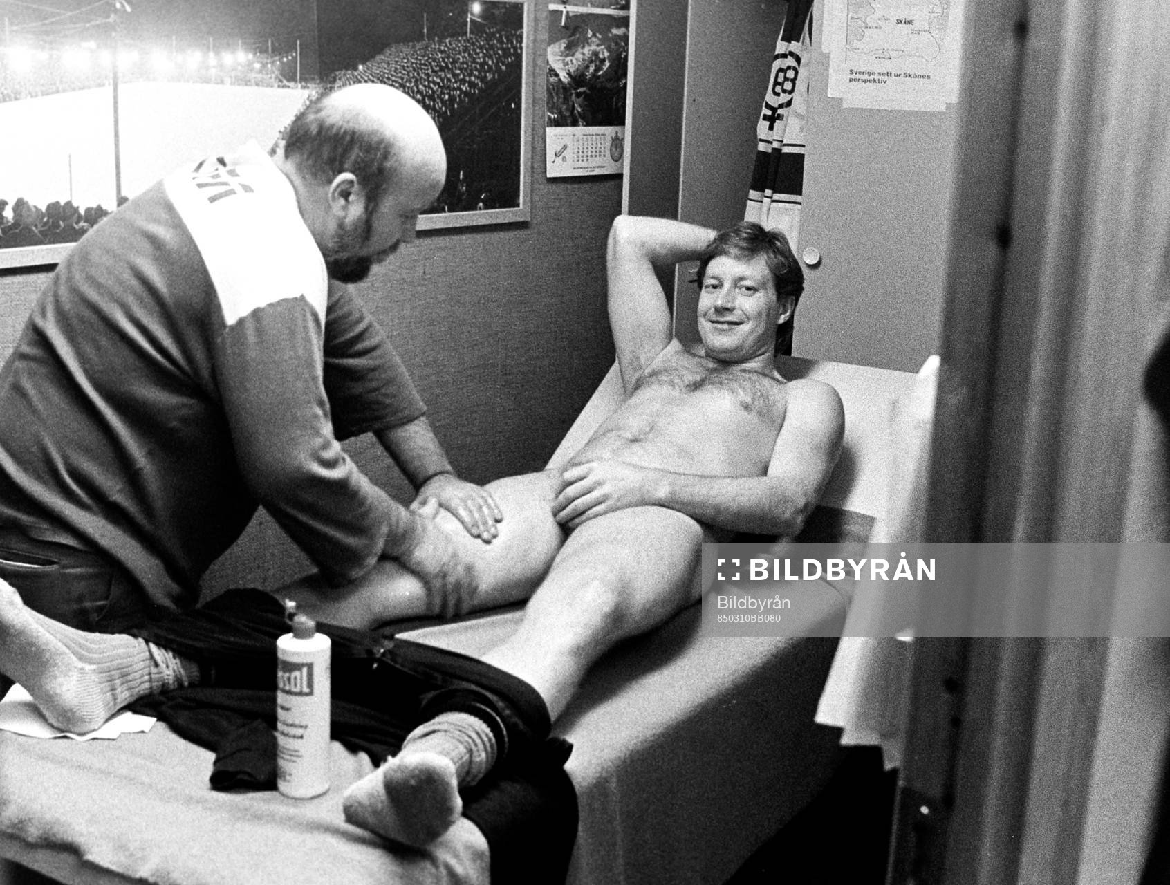 Dan Labraaten får massage