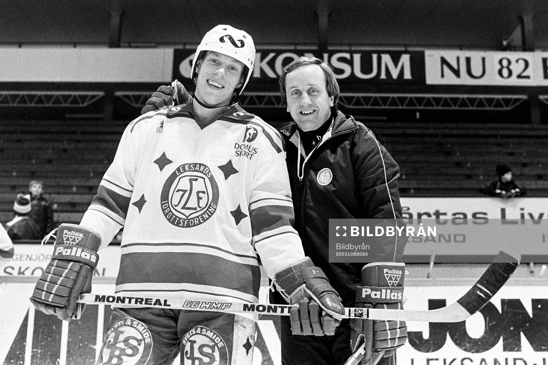 Jonas Bergqvist och Dan Söderström, tränare i Leksand