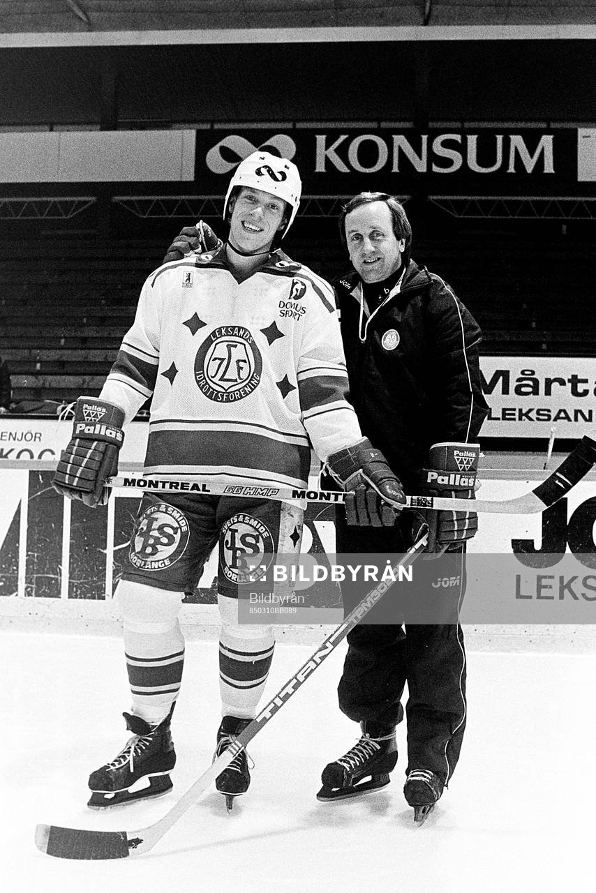Jonas Bergqvist och Dan Söderström, tränare i Leksand