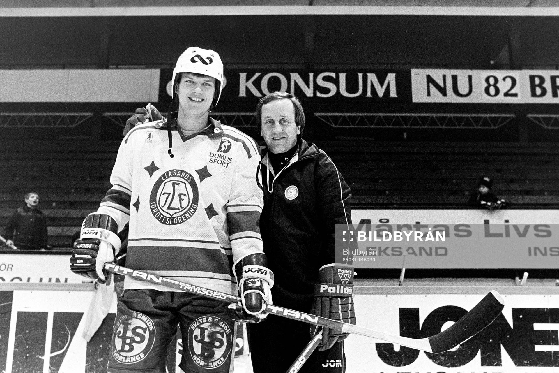 Stefan Nilsson och Dan Söderström, tränare i Leksand