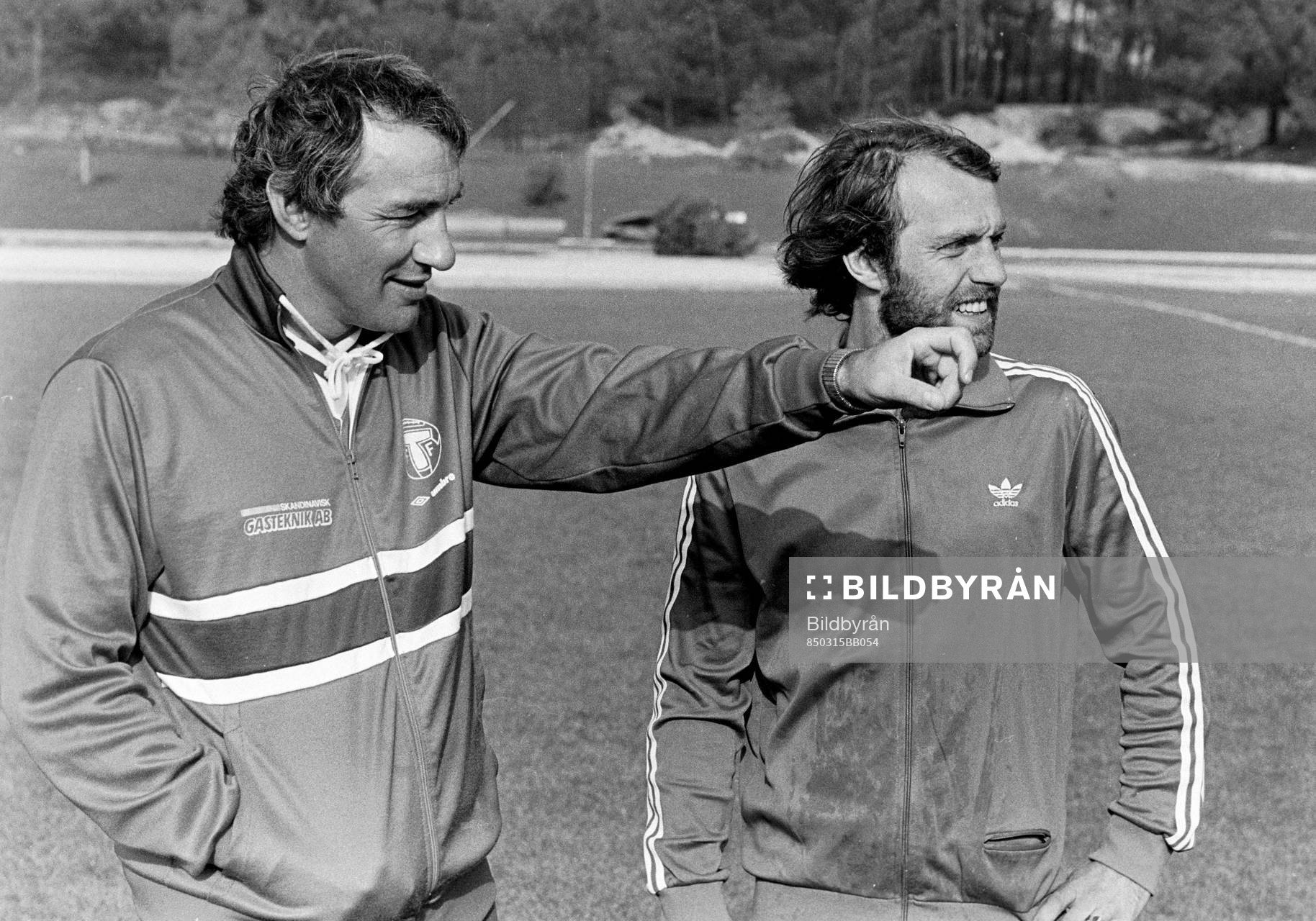Krister Kristensson, tränare och Benny Mårtensson