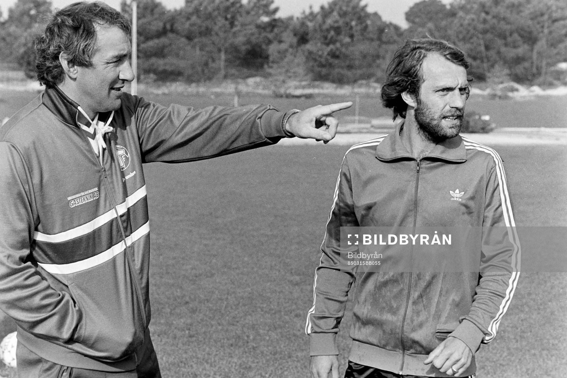 Krister Kristensson, tränare och Benny Mårtensson