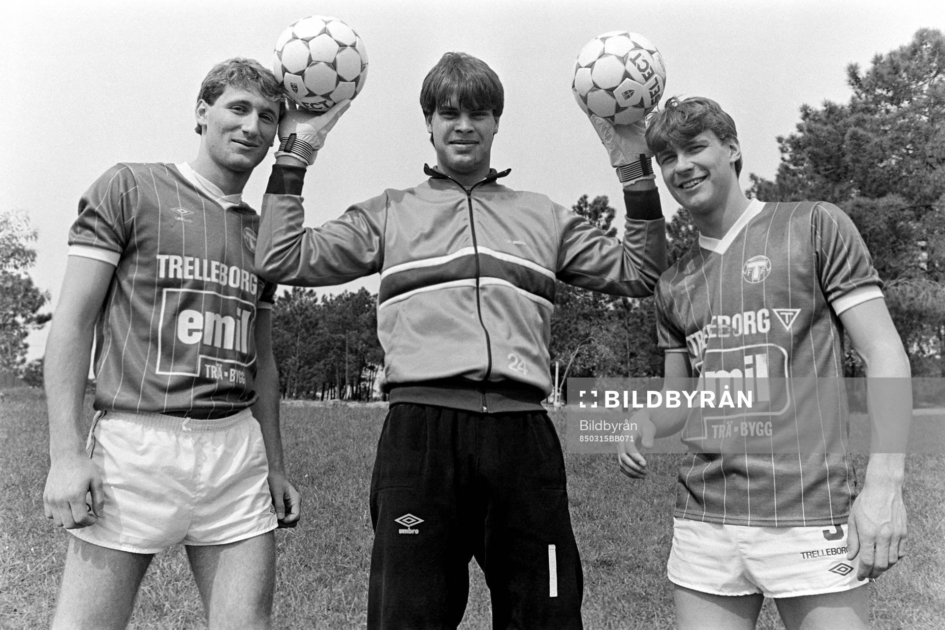 Fotboll, Allsvenskan, Trelleborg, förhands: Lars Jönsson, Magnus Pettersson, målvakt och Jesper Persson.