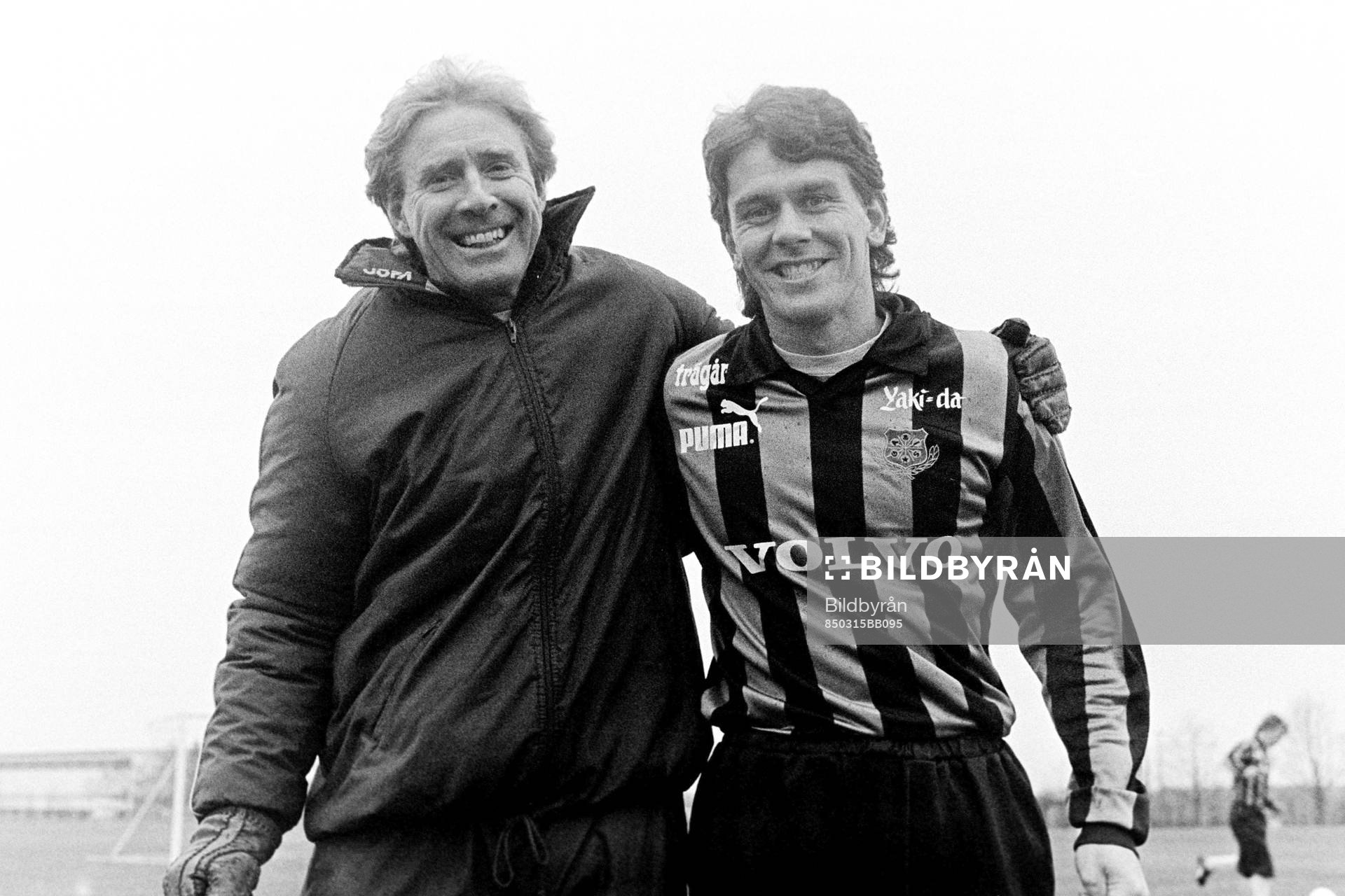 Bo Falk, tränare och Steve Gardner