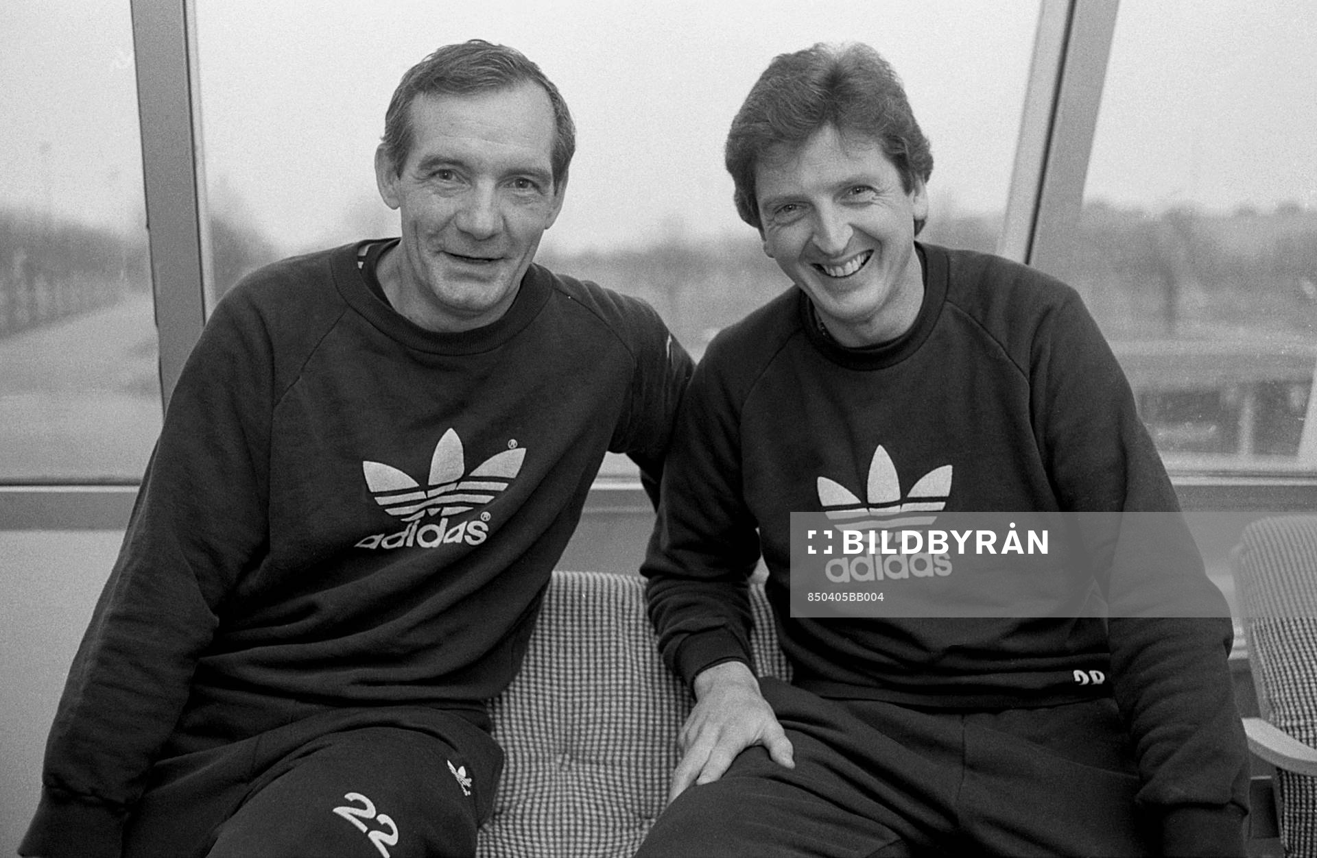 Tord Grip och Roy Hodgson, tränare, Malmö