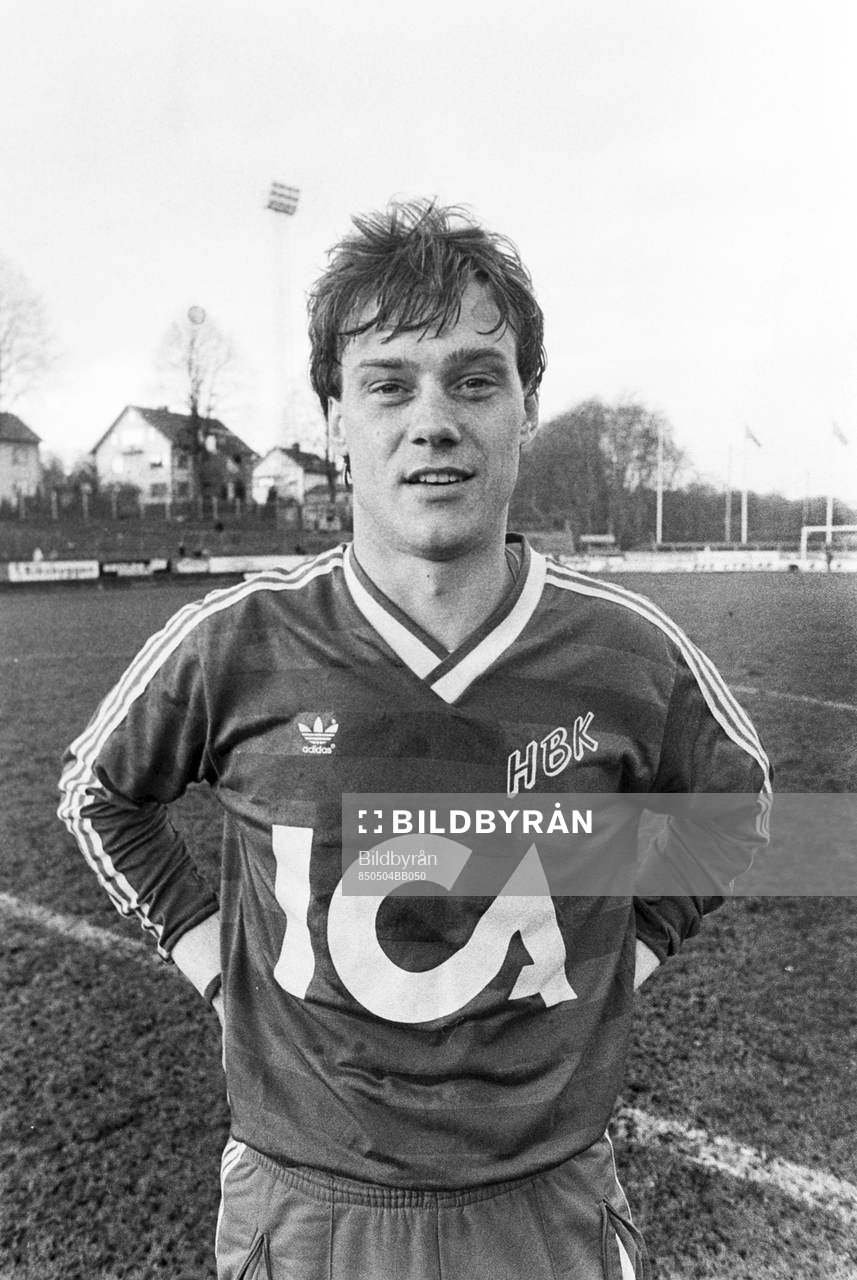 Halmstads Peter Andersson som gjorde 1-0 till hemmalaget