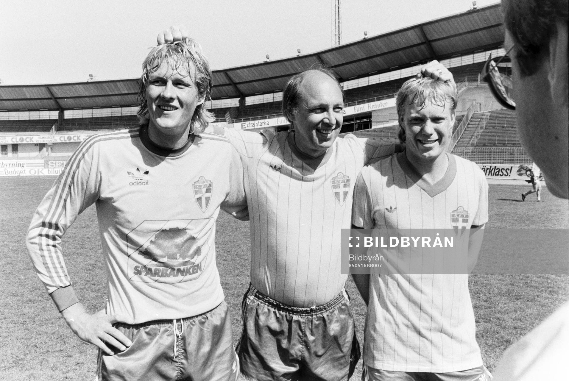 Håkan Sandberg, Lars Arnesson, förbundskapten och Lars