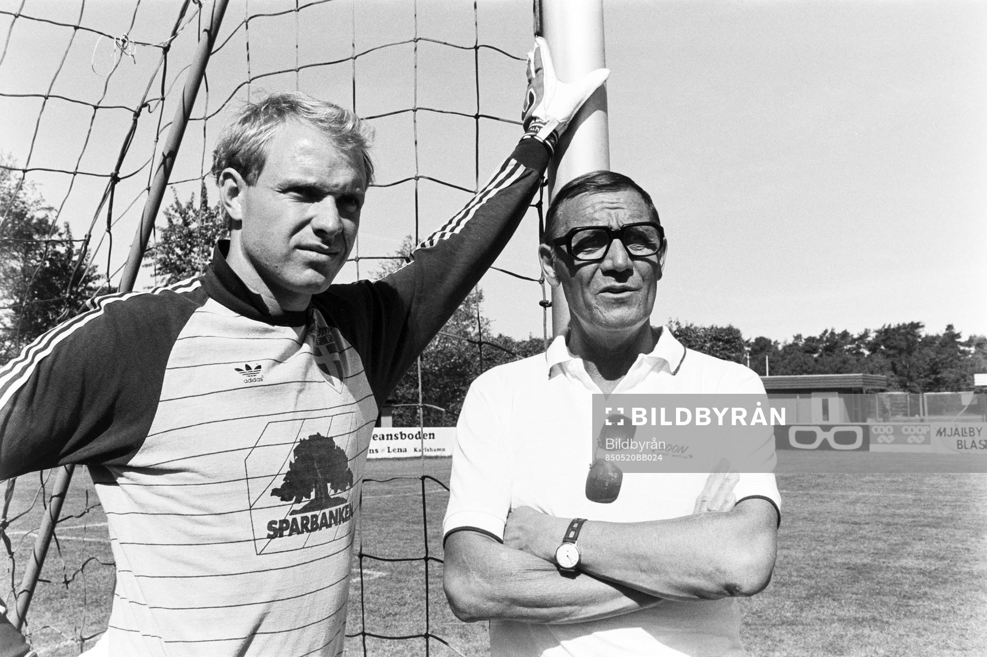 Fotboll, Sverige, målvakter. Thomas Ravelli och Kalle