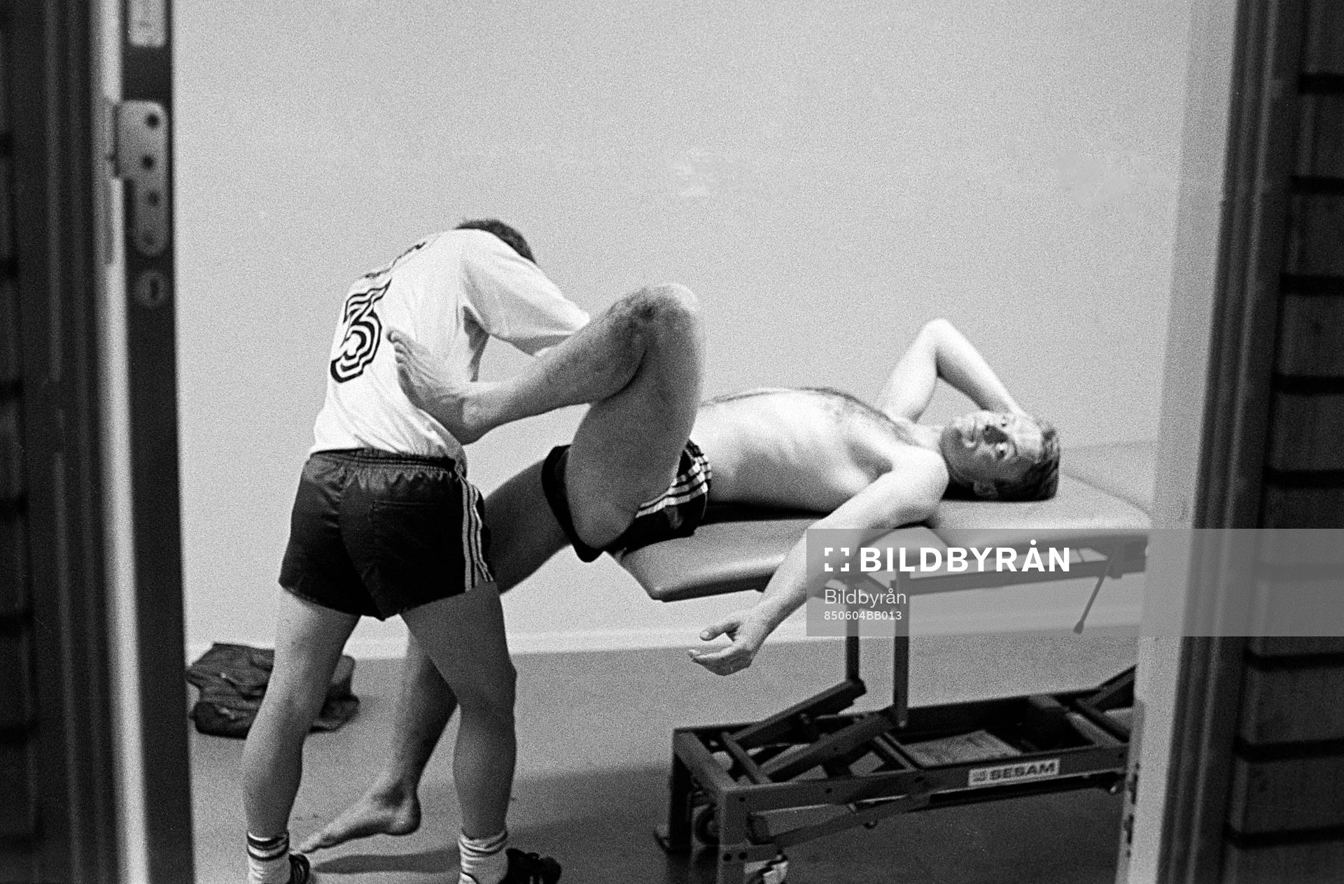 Torbjörn Nilsson får massage