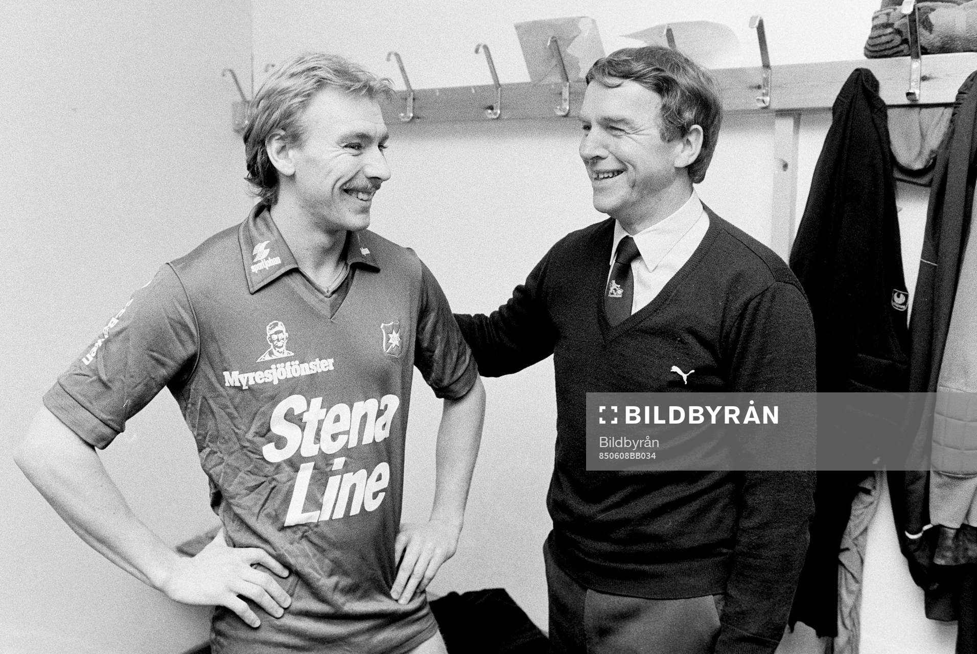 Jan Hellström och Agne Simonsson, tränare