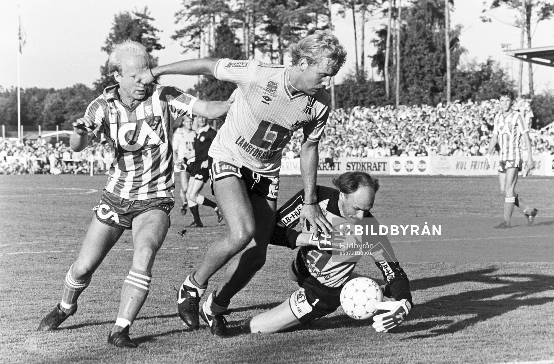 Hans Larsson och Bengt Svensson, målvakt i Mjällby