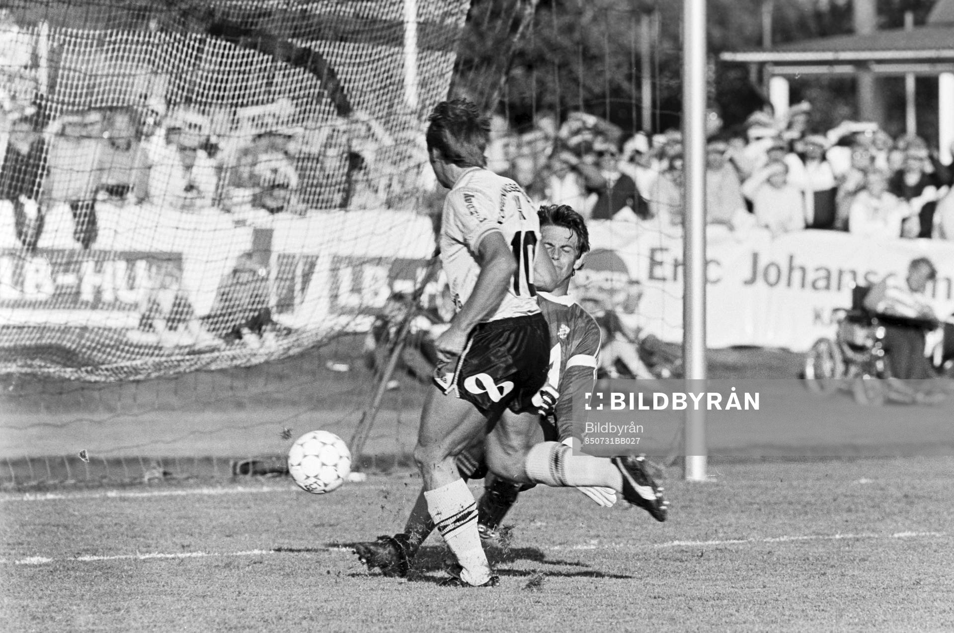 Bo Andersson, Mjällby fri med göteborgs målvakt Thomas