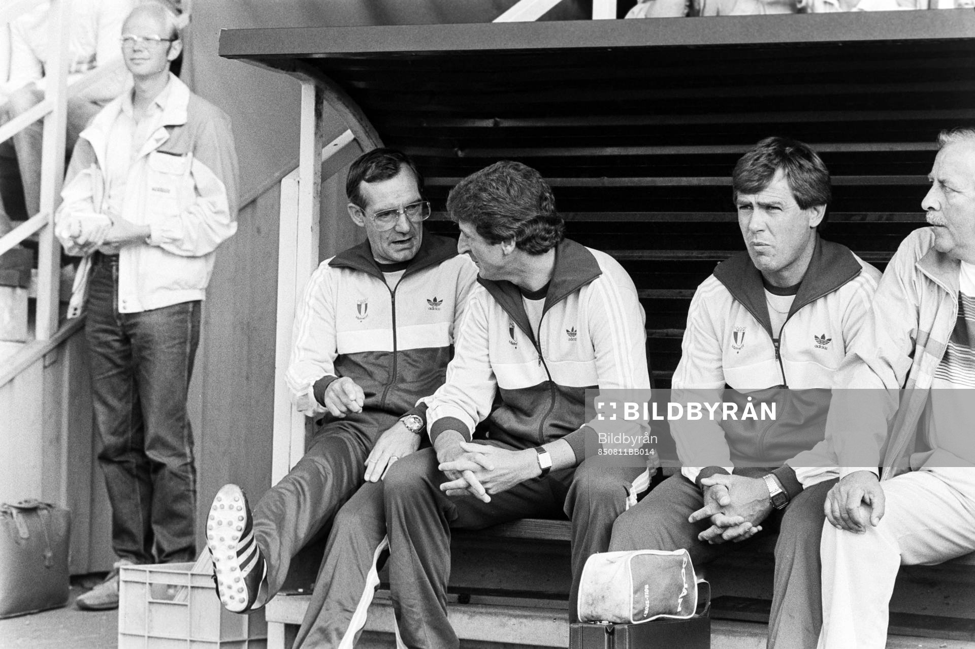Tord Grip, Roy Hodgson, tränare och Harry Jönsson,