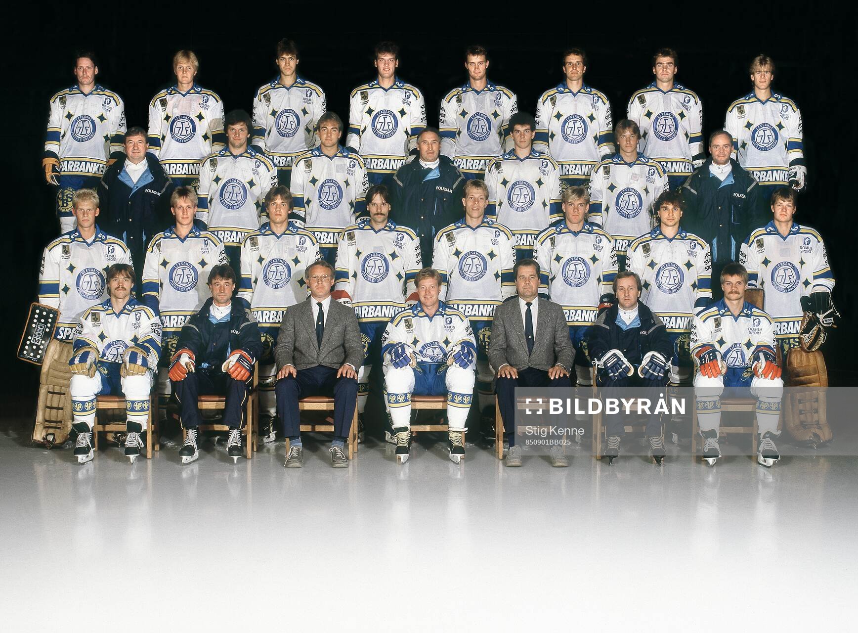 Spelare och personal i Leksand