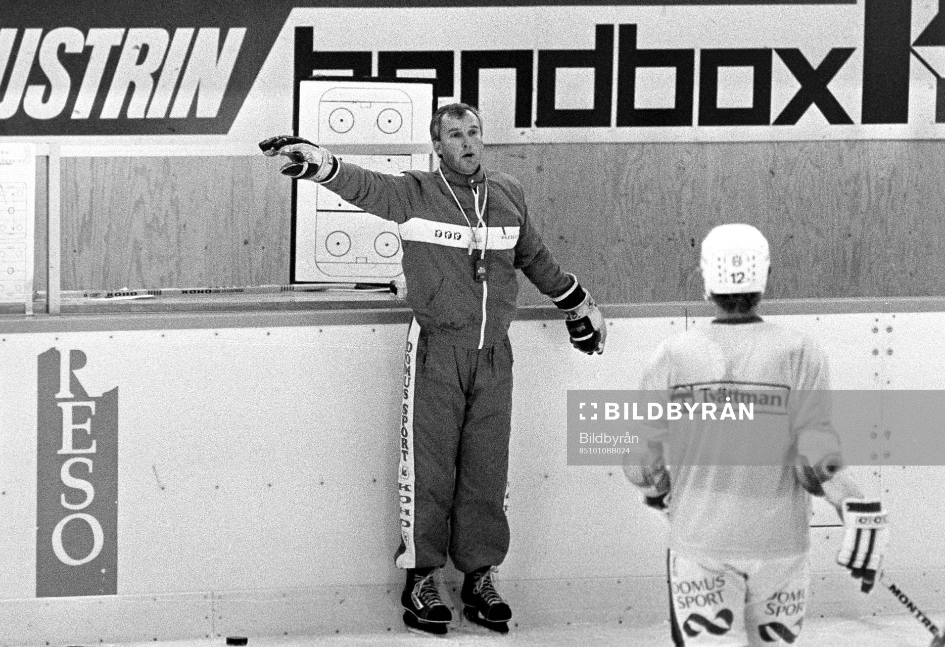 Curt Lundmark, tränare i instruktionstagen