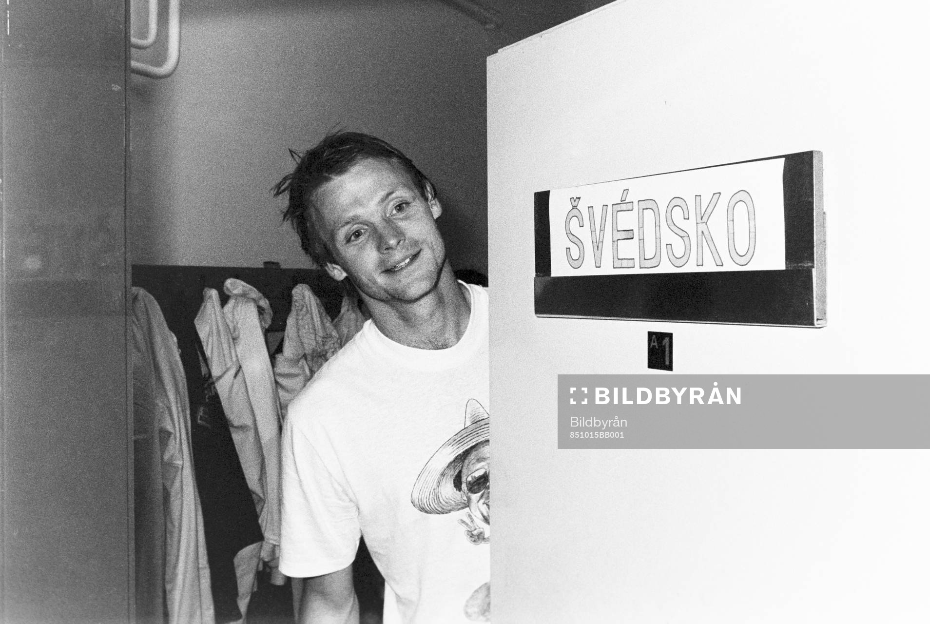 Torbjörn Nilsson i omklädningsrummet
