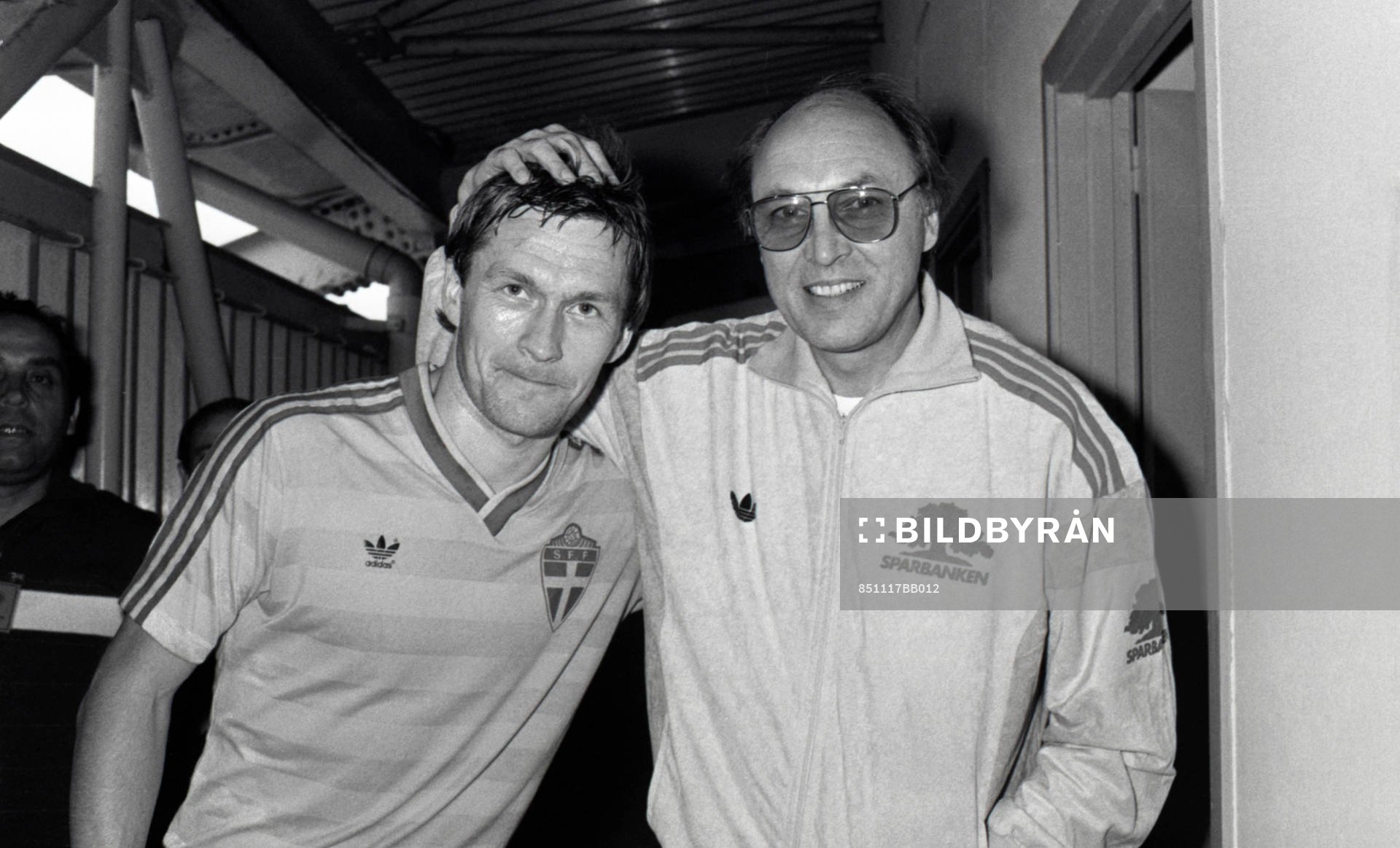 Stig Fredriksson och Lars Laban Arnesson, Förbundskapten,