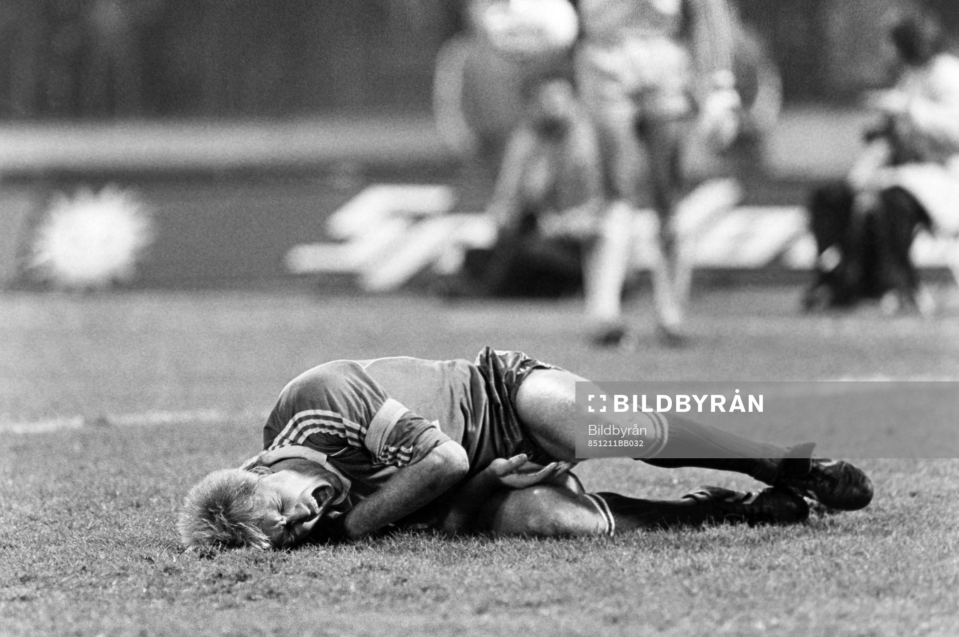 En skadad hammarbyspelare