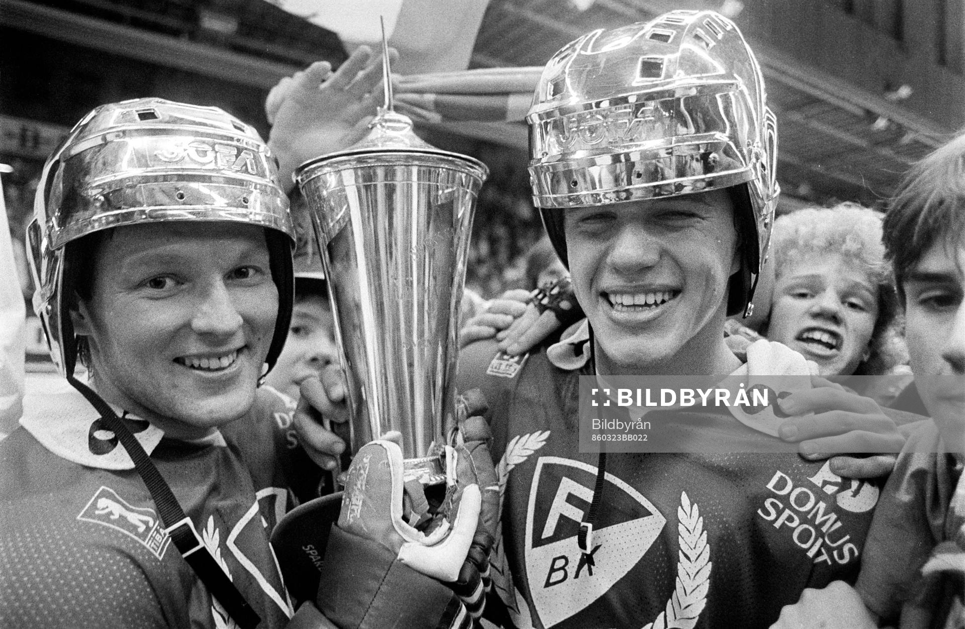 Målskyttarna Erkki Laine och Fredrik Olausson, Färjestad