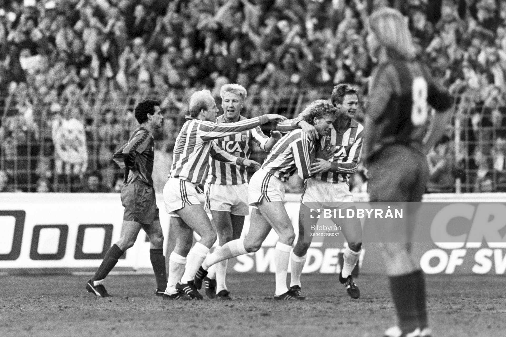 Fotboll, Europacupen, semifinal, IFK Göteborg - Barcelona,