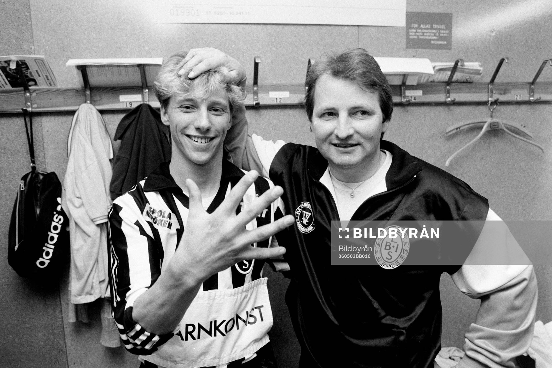 Thomas Gustavsson och Kurt Stendahl, tränare i Landskrona
