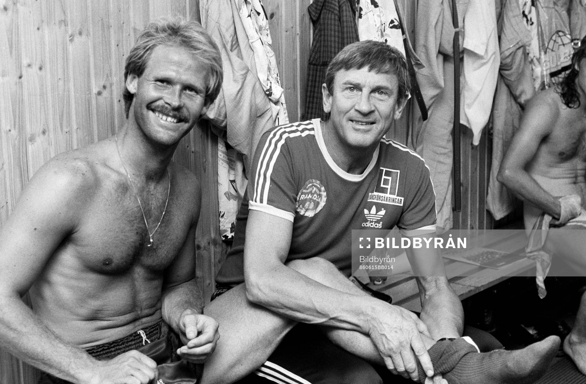 Sven-Åke Landgren och Rolf Svensson, tränare i Helsingborg