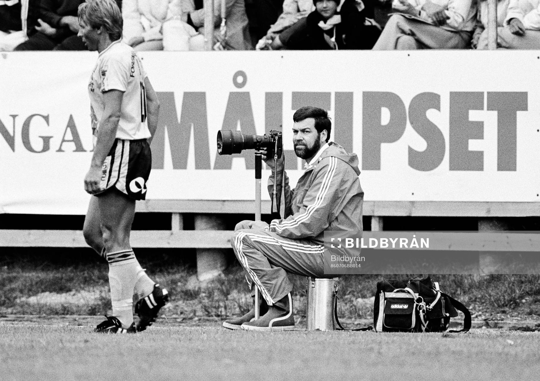 Fotboll, Div 2 Södra, Markaryd - Mjällby, 0-5: Tommy Nyhlén, fotograf på Bildbyrån.