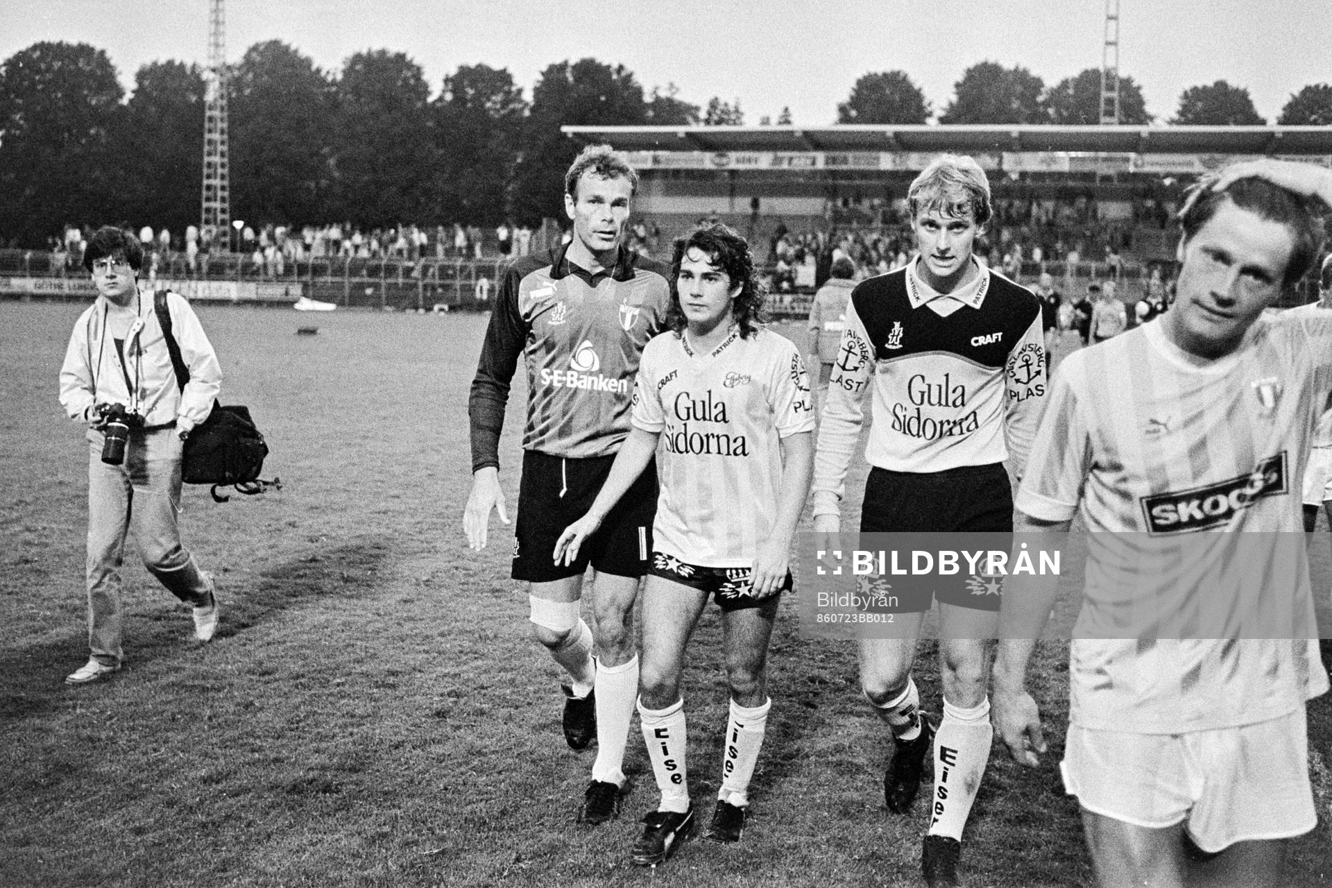 Jan Möller, målvakt i Malmö, Simon Hunt, Elfsborg, Roger