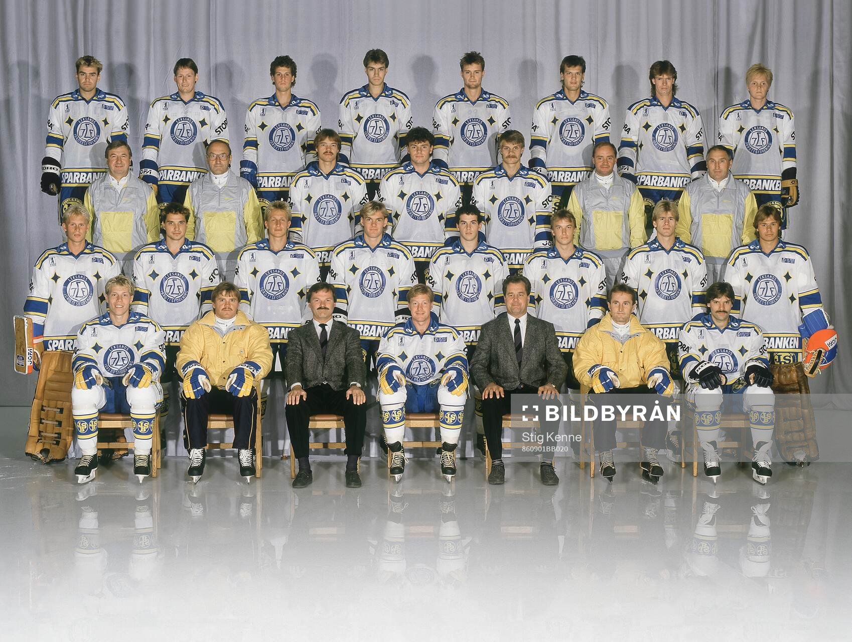 Spelare och personal i Leksands IF