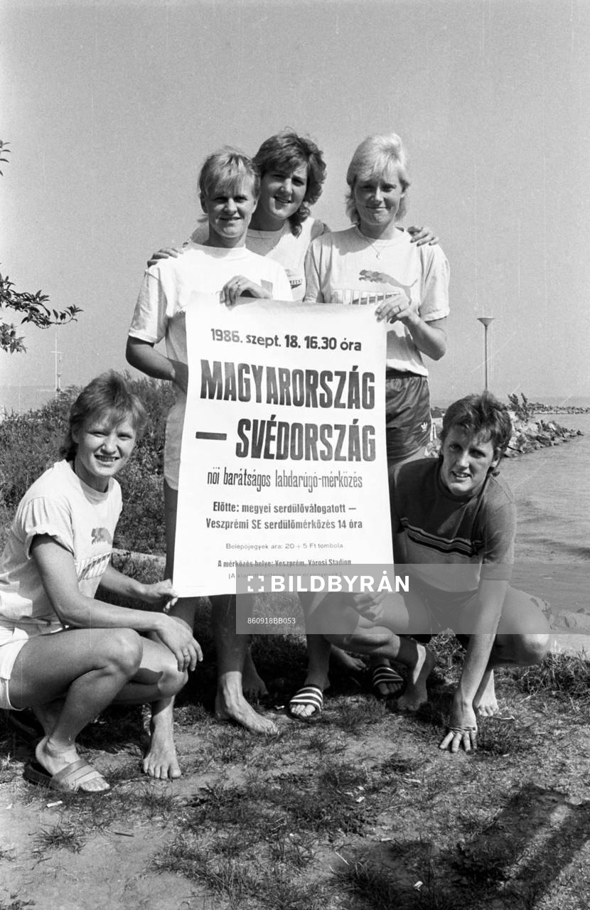 Fr.v Doris Uusitalo, Karin Åhman, Marina Persson, Anna