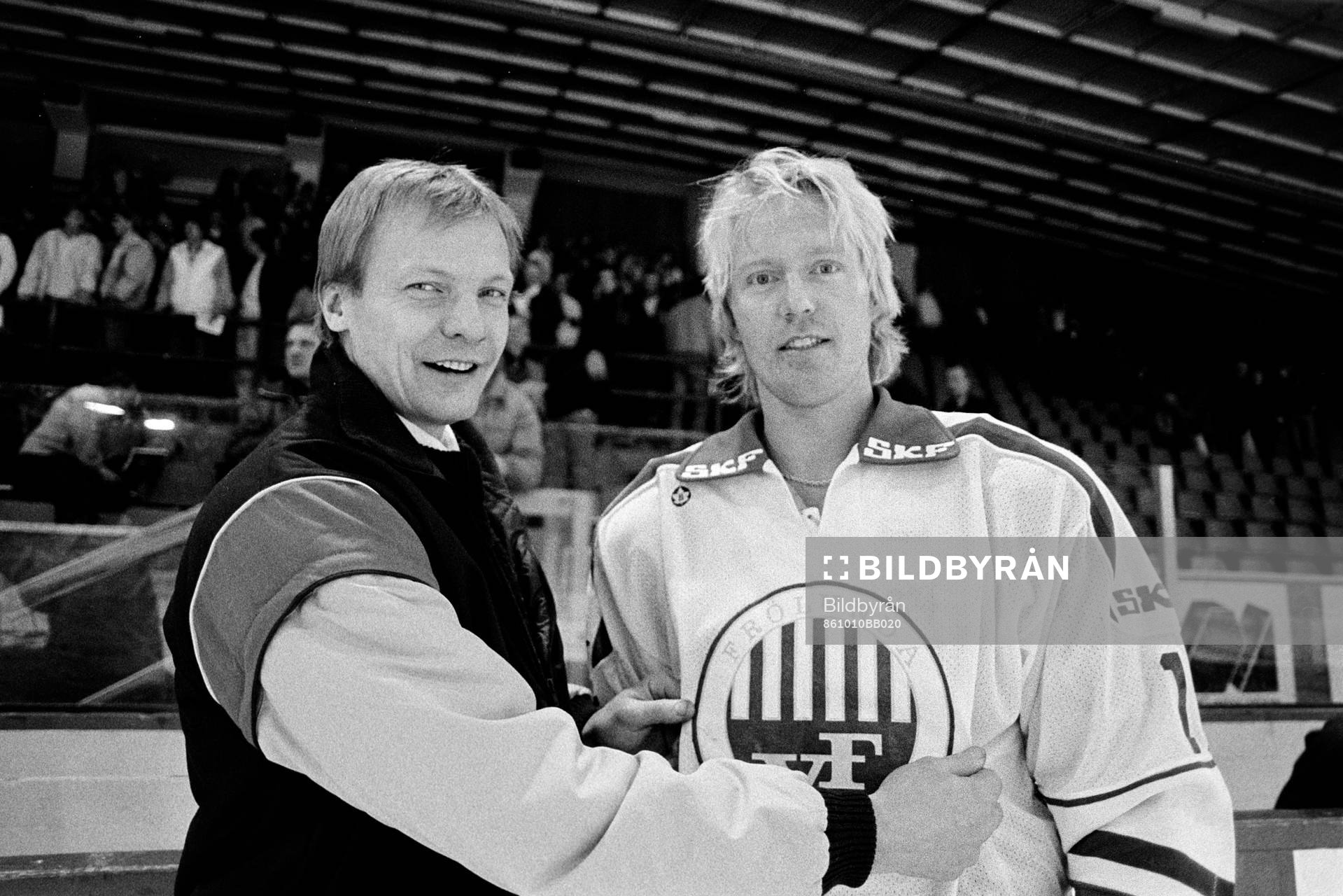 Thommie Bergman, tränare i Frölunda och Jörgen Pettersson