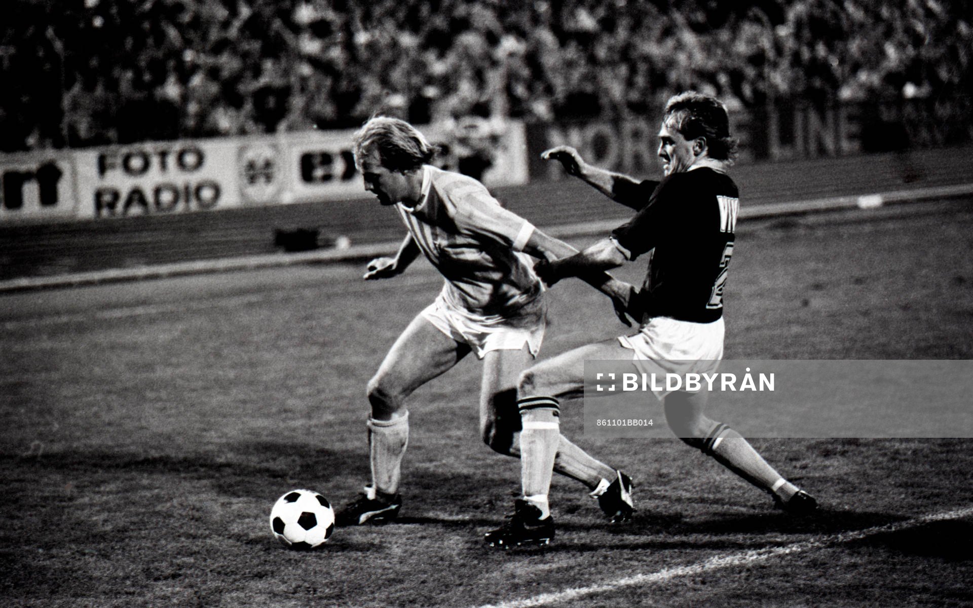 Mats Magnusson med bollen