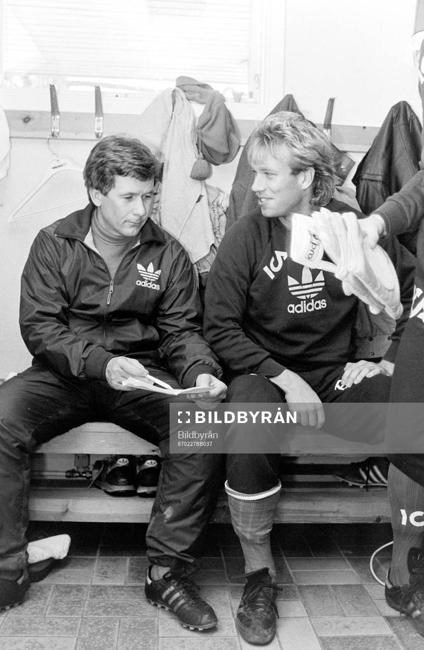 Tränare Gunder Bengtsson och Dan Fröberg