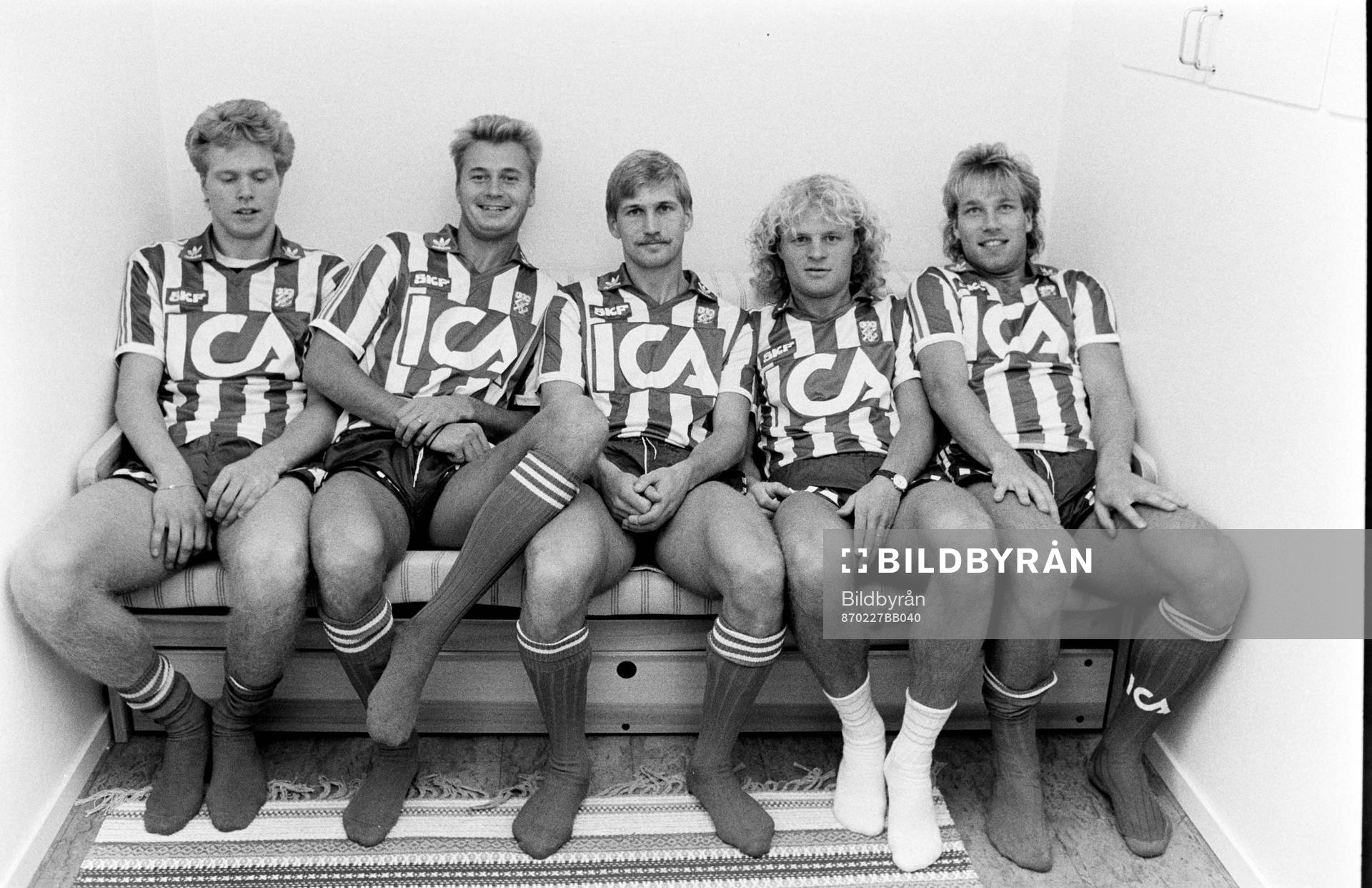 Fr.v Pär Millqvist, Lars Zetterlund, Lennart Nilsson,
