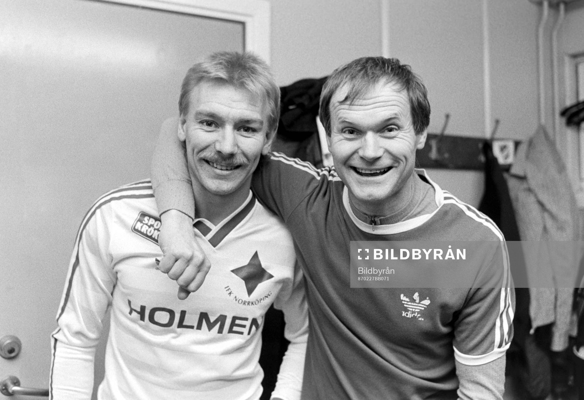 Jan Hellström och tränare Kent Karlsson