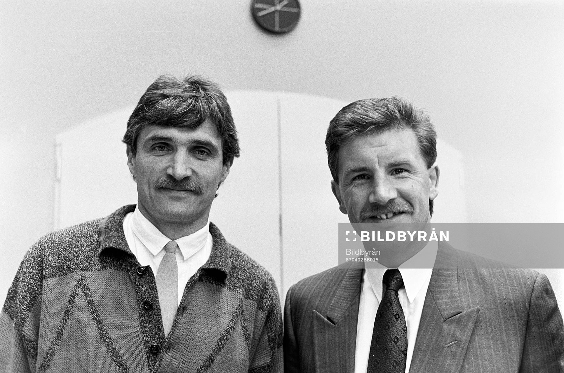 Marek Skurczynski, tränare i Trelleborg och Stuart Baxter,