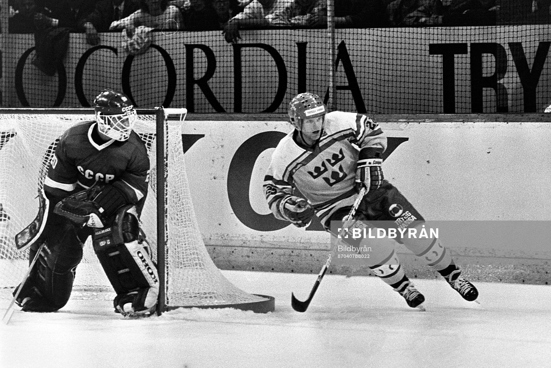 Håkan Södergren, Sverige åker bakom sovjets målvakt