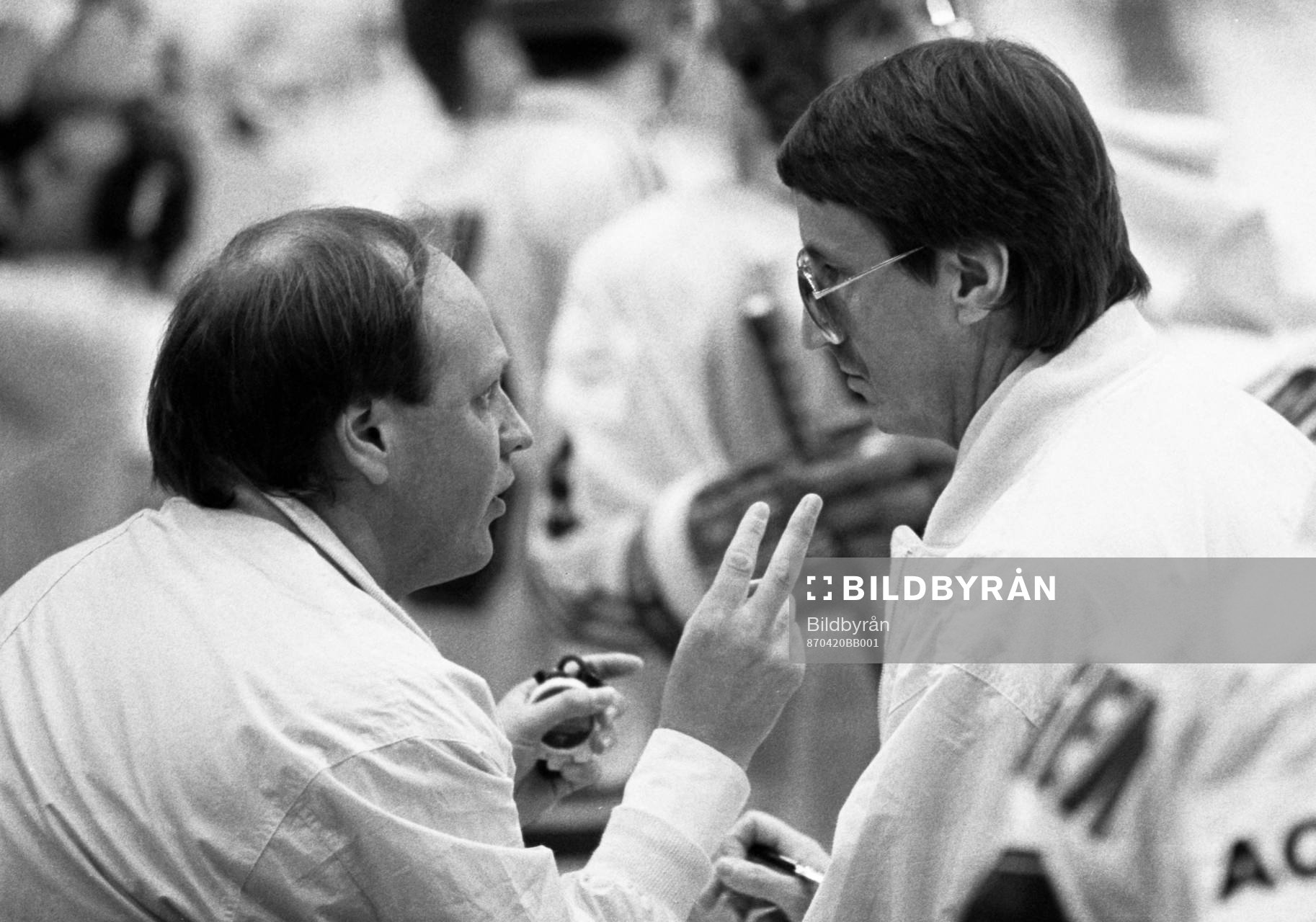 Sveriges förbundskapten Tommy Sandlin och Curt Lindström