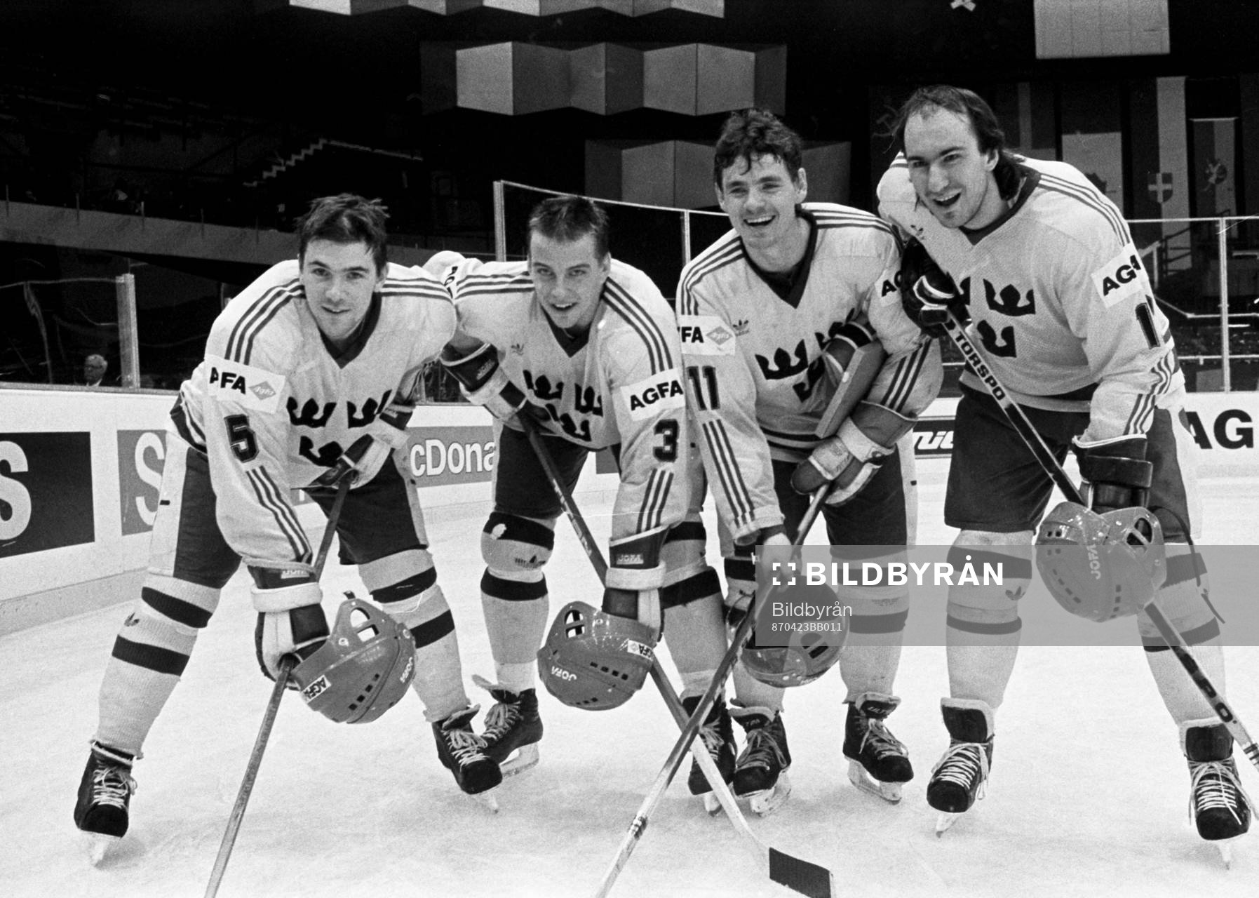 Mats Kihlström, Tommy Albelin, Håkan Loob och Mikael