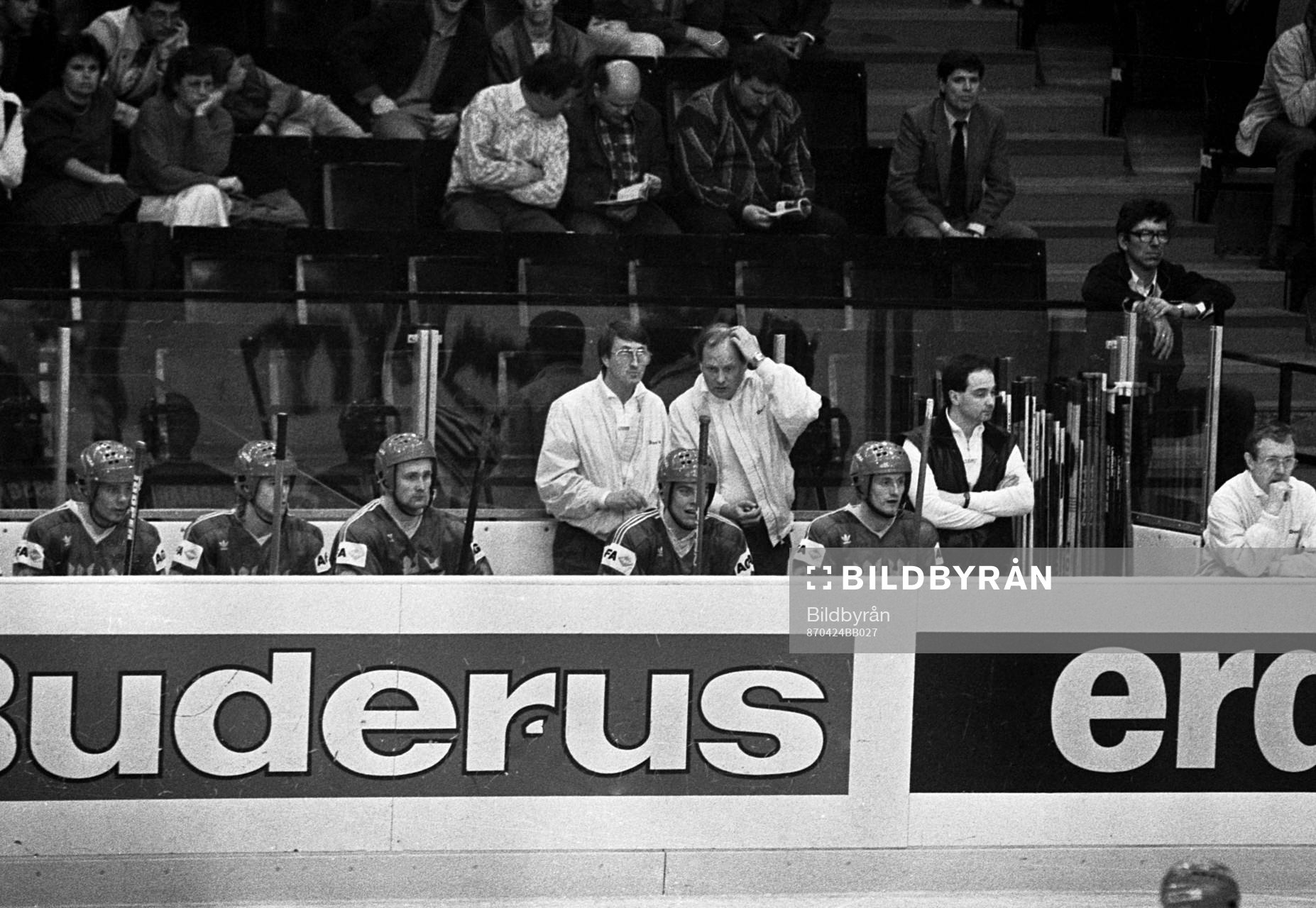 Curt Lindström och Tommy Sandlin, förbundskapten