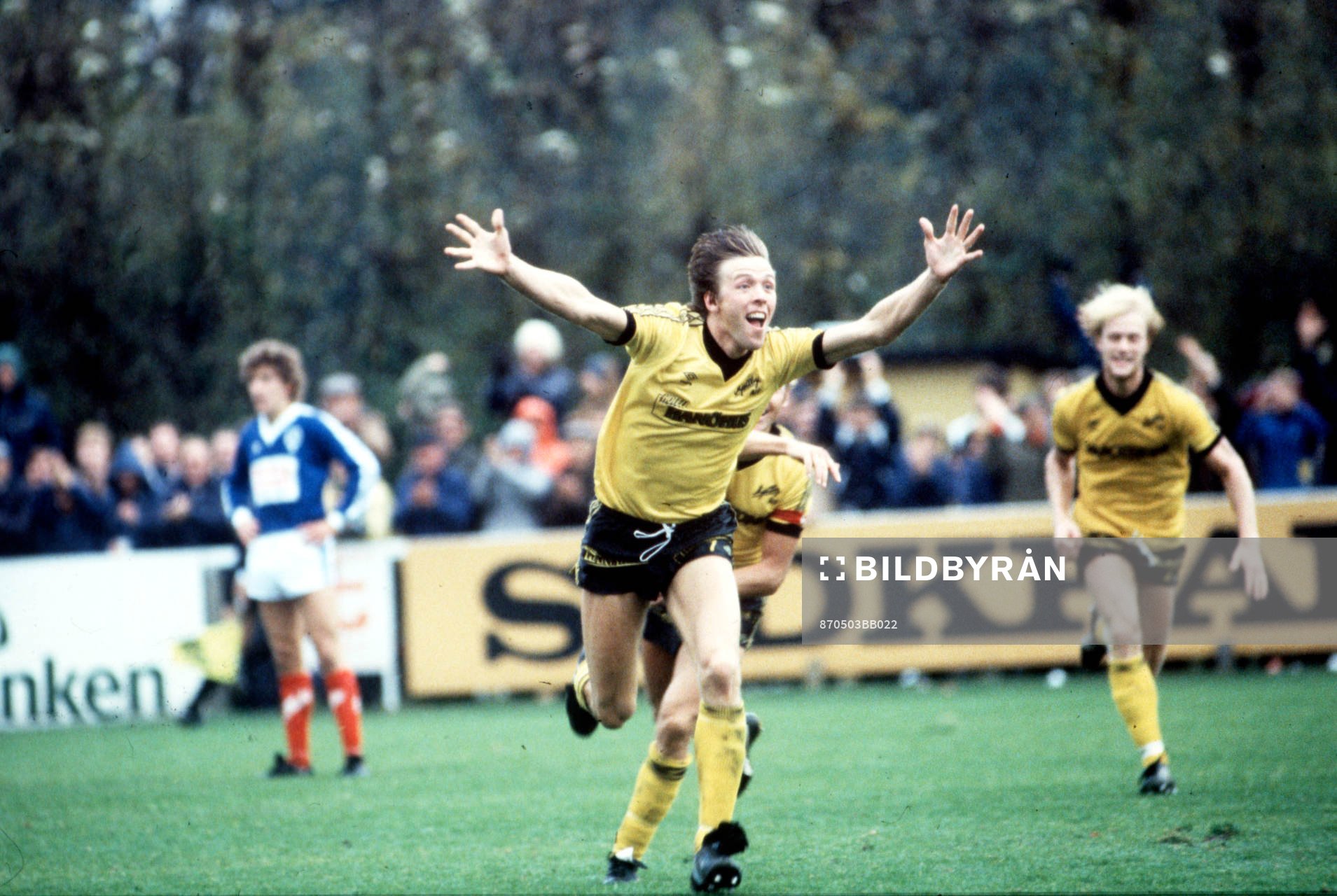 Fotboll, Kval jubel, Peter Stridfeldt, Mjälby, jubel