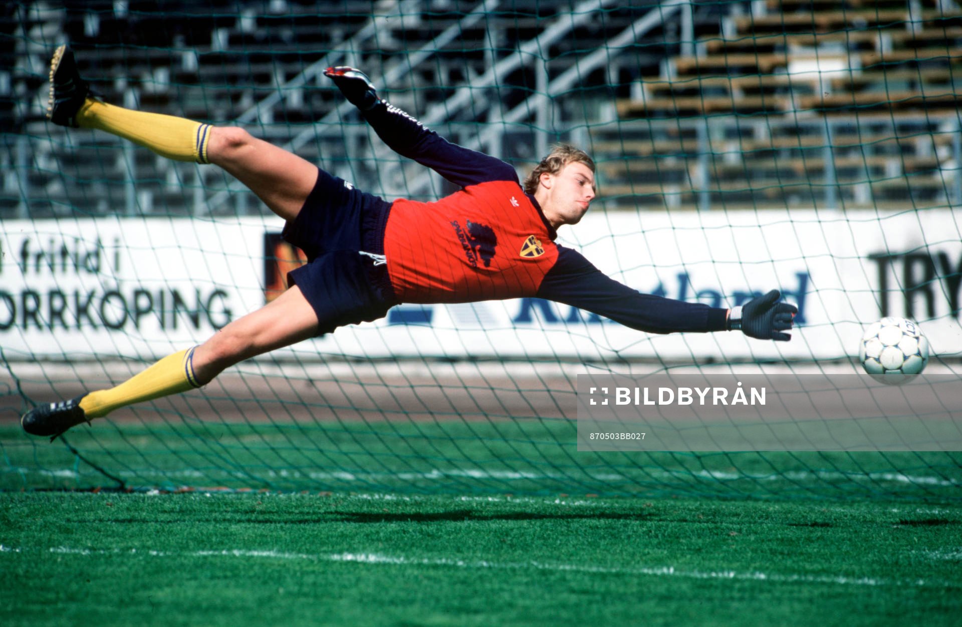 Fotboll, landslag, Sverige, målvakt, Bernt Ljung,  AIK