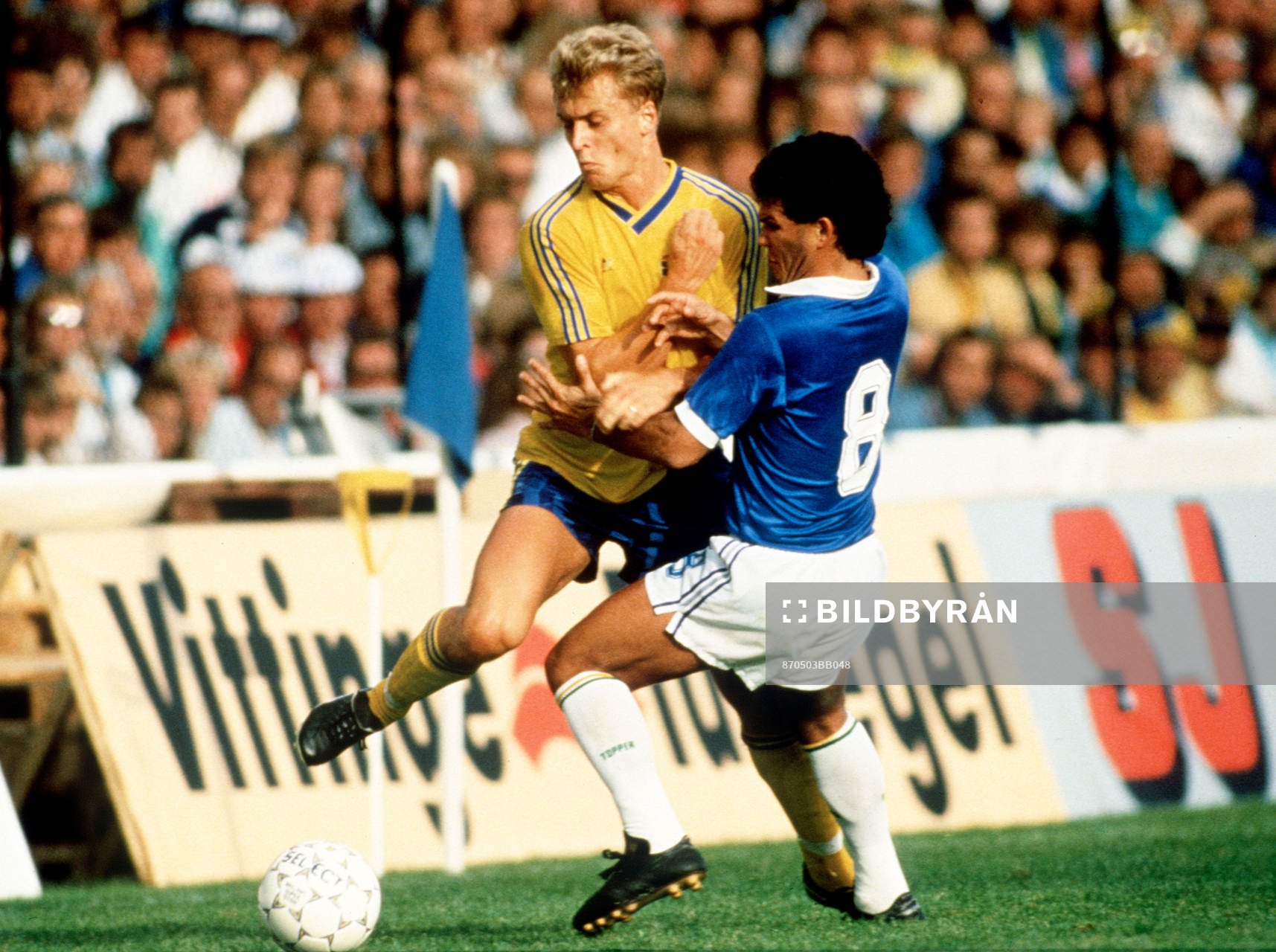 Fotboll, Sverige - Brasilien, Jonas Thern.