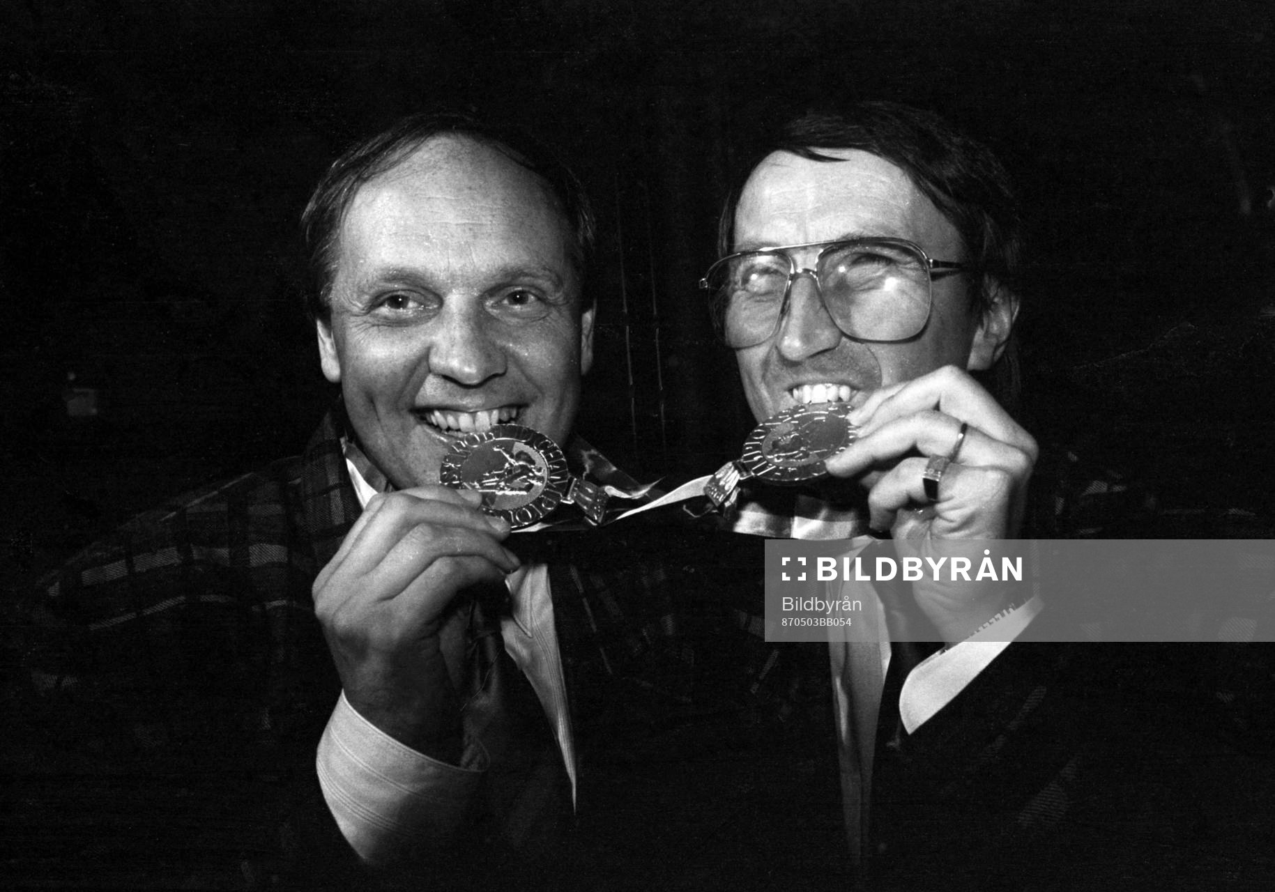 Tommy Sandlin, förbundskapten och Curt Lindström med