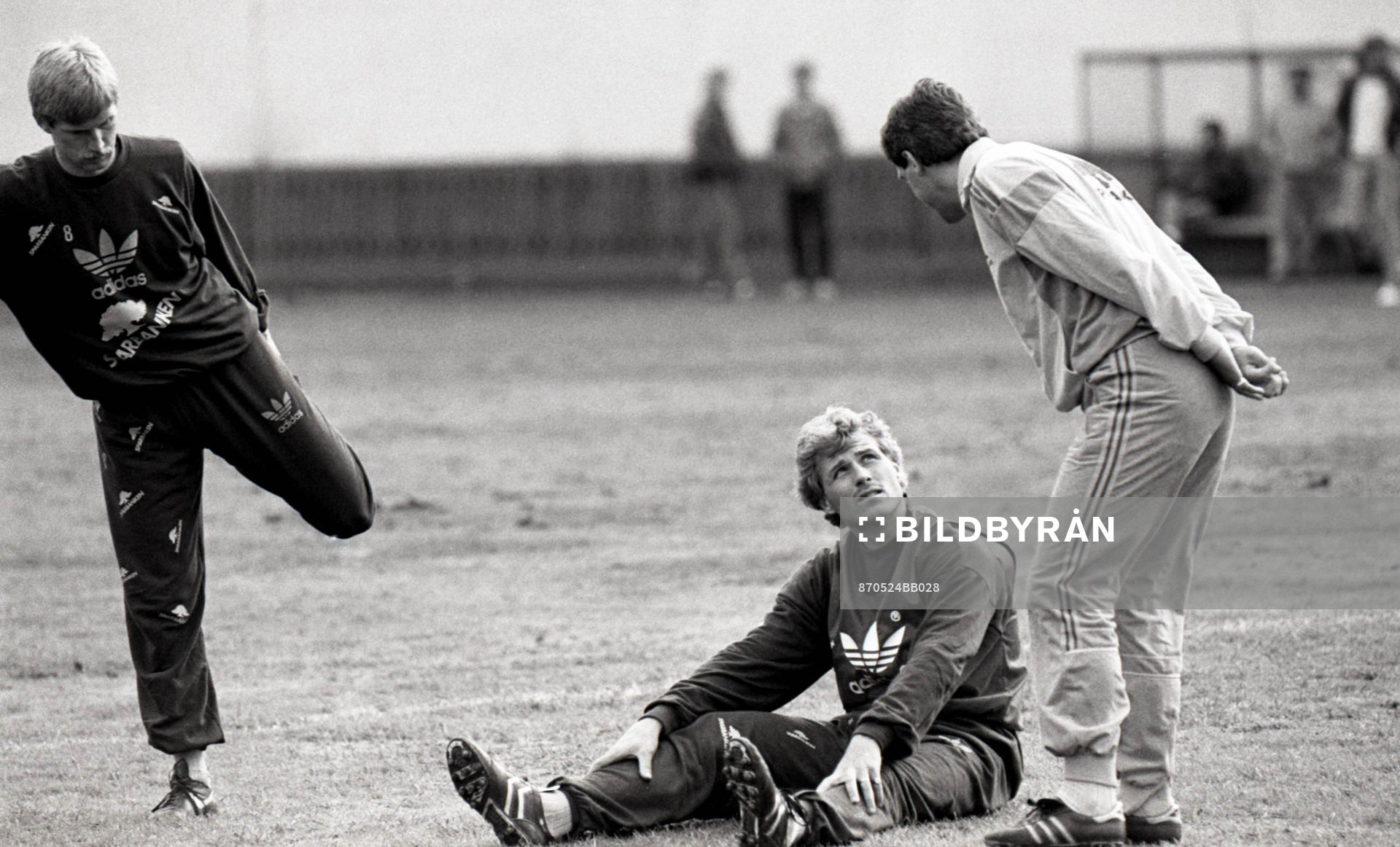 Lennart Nilsson, Glenn Hysén, och Olle Nordin,