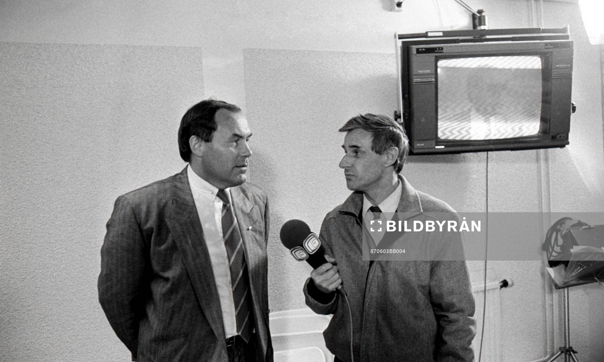 Lennart Söderberg och Bo Hansson, reporter, journalist