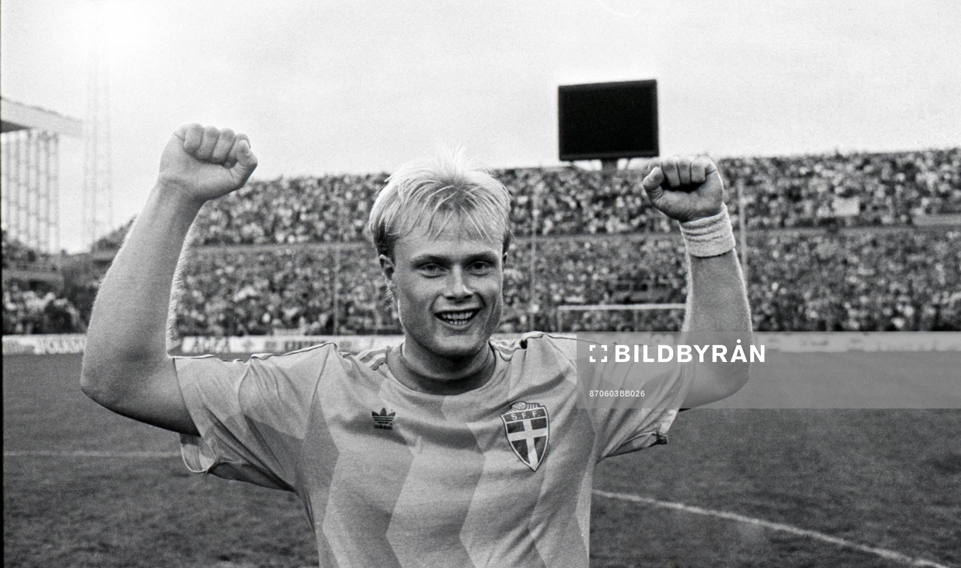 Peter Larsson. jubel, glädje